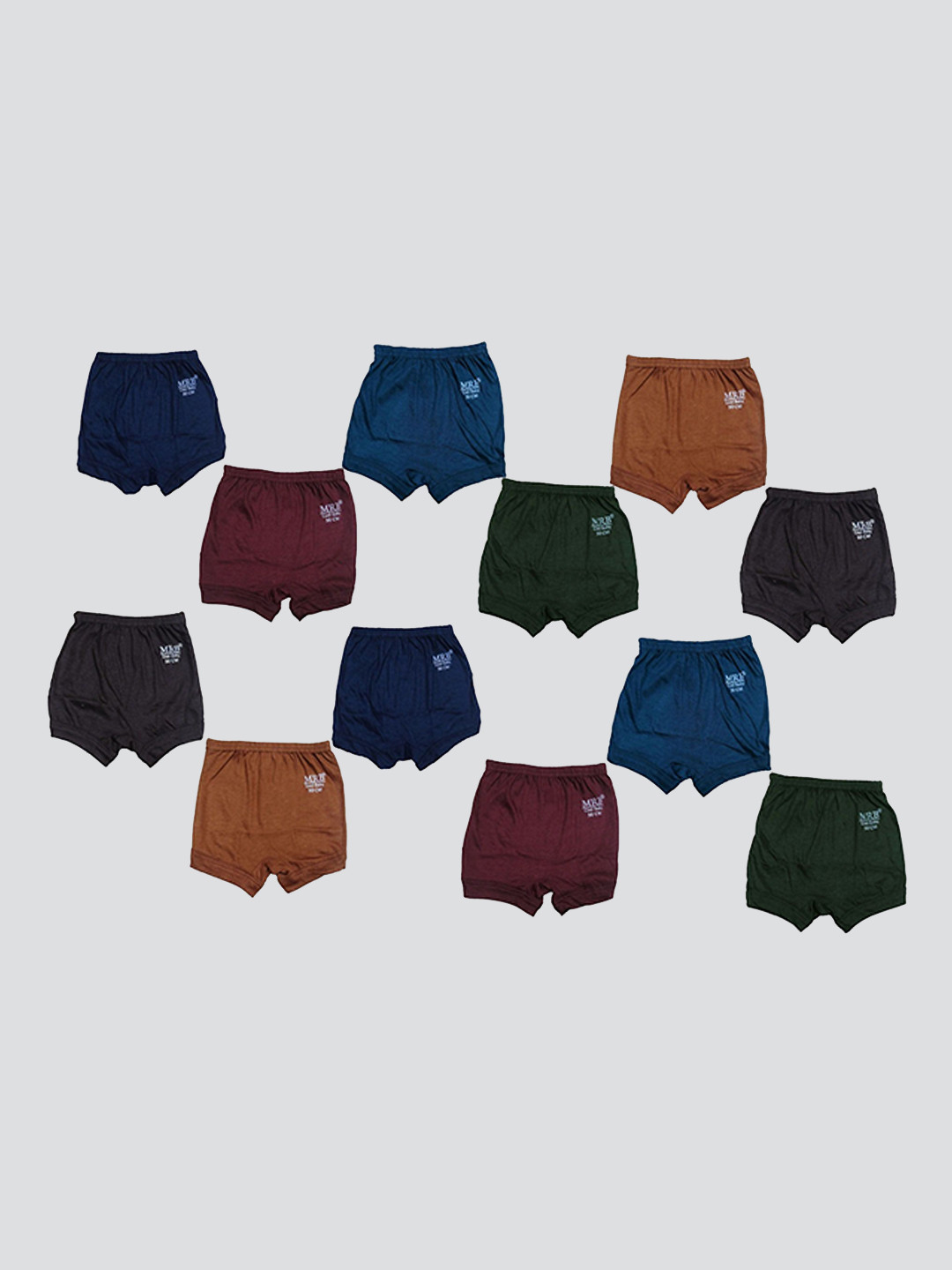 MRB Kids Pack Of 12 Basic Briefs 15MRBDARKDRAWER12
