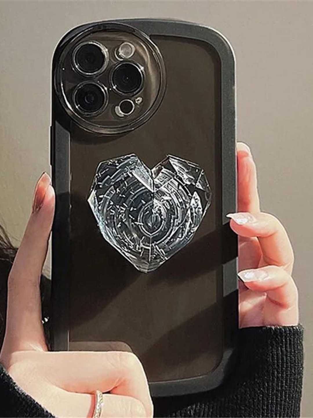 CASE CREATION Quirky Printed Real 3D iPhone 12 Back Case Mobile Accessories