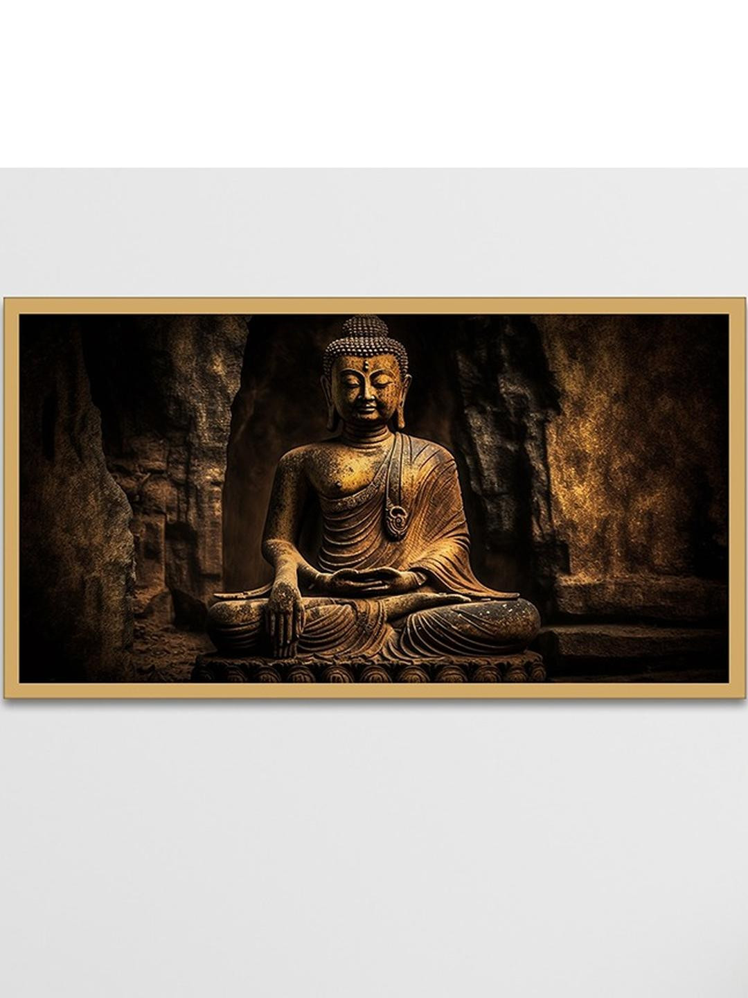 DEKORSTATION Gold-Toned Canvas Wall Paintings With Frame