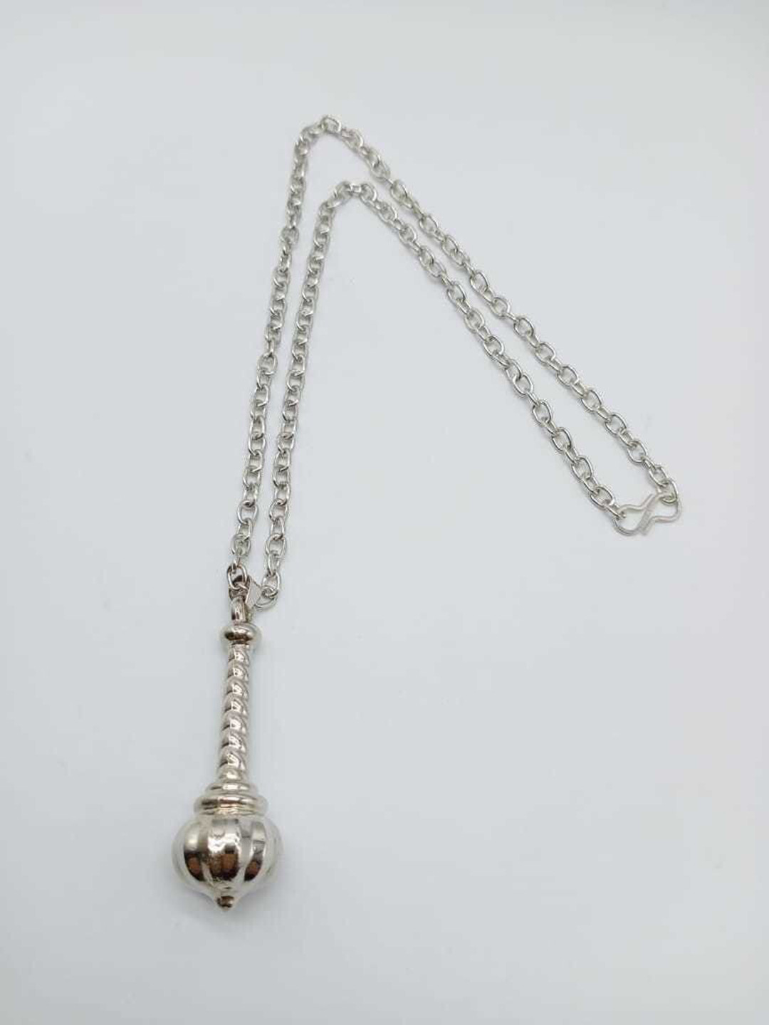 Teeragaj Unisex Gadha Stainless Steel Pendants With Chains