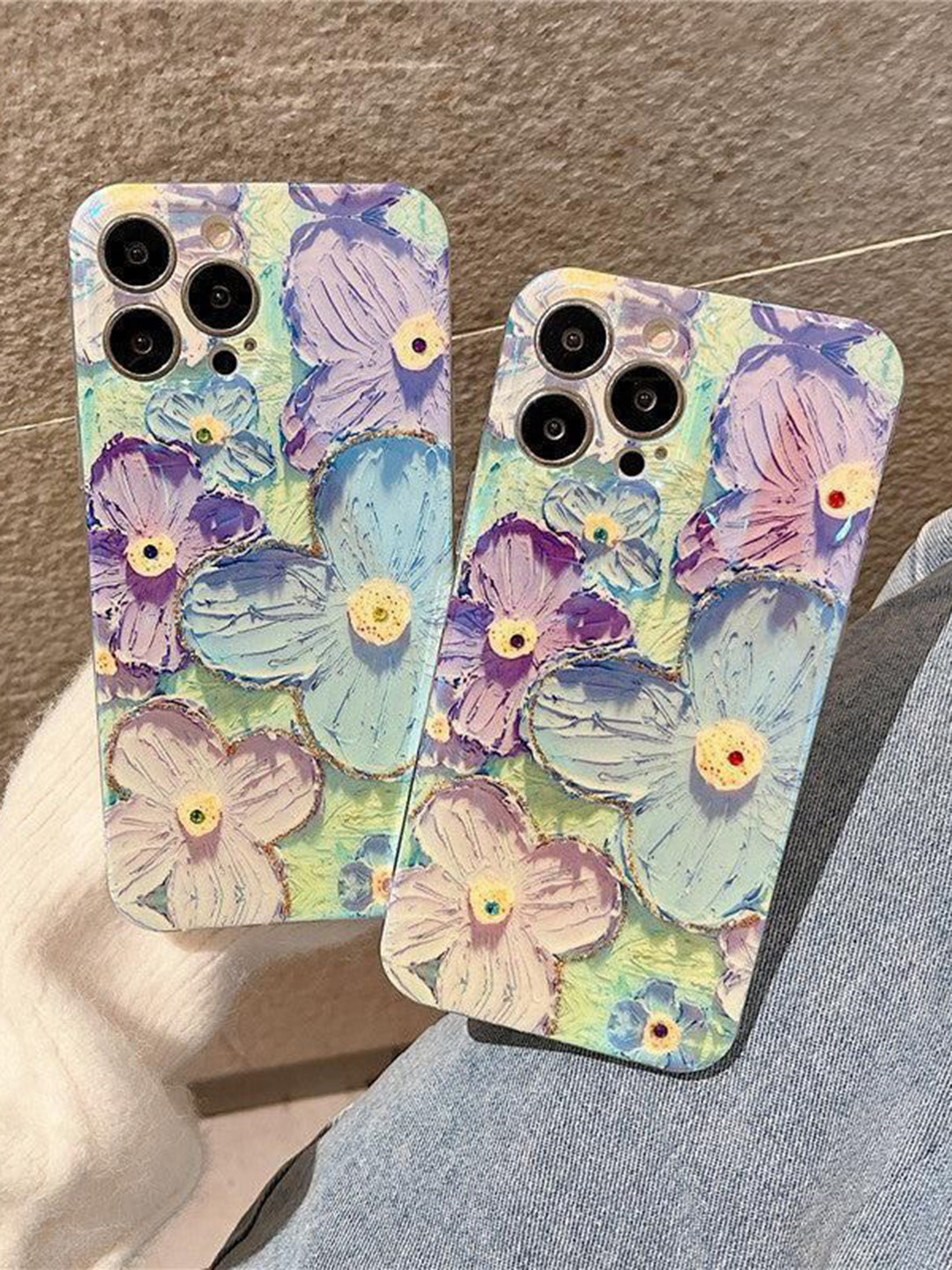 CASE CREATION Floral Printed iPhone 15 Bumper Mobile Back Case Cover