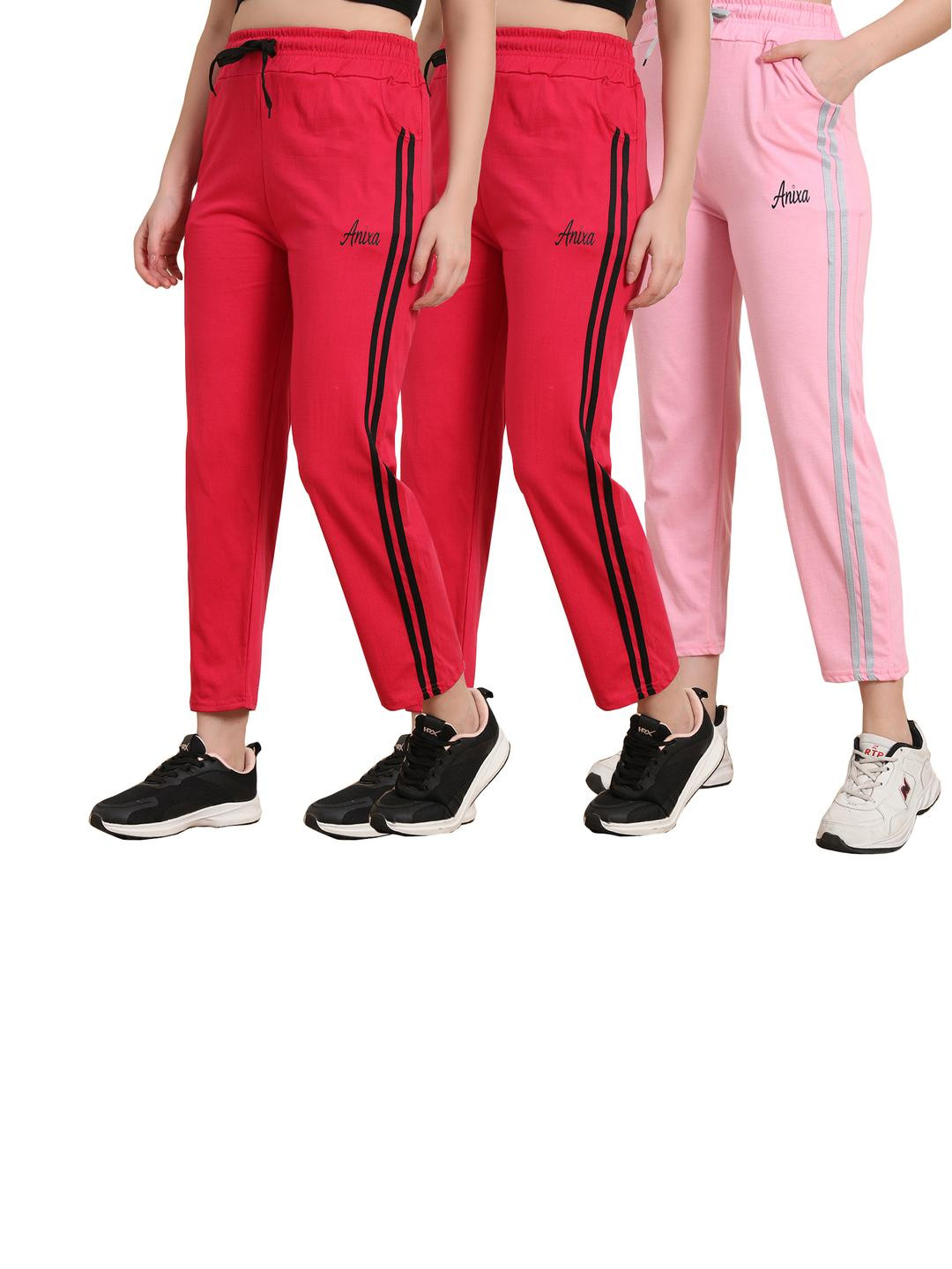 TRENDY WORLD Pack of 3 Cotton Pyjamas with Side Pockets