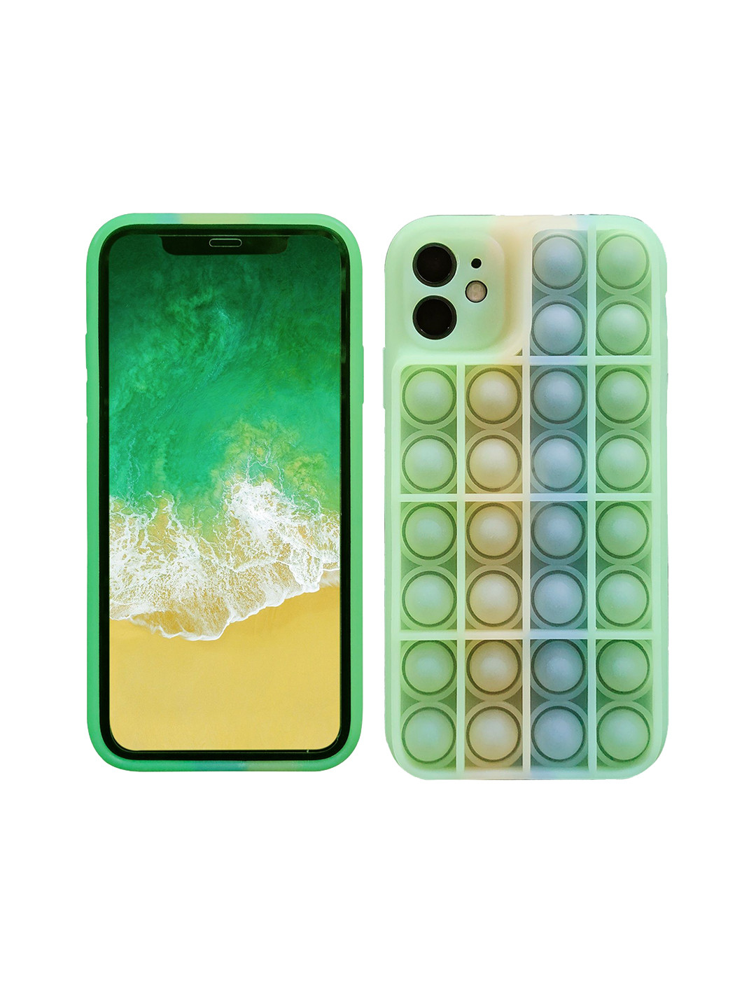 CASE CREATION Neon Sand Printed iPhone X Back Case Mobile Accessories