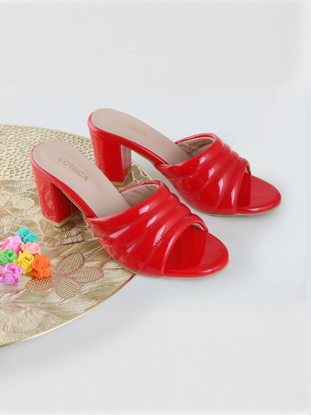 CORSICA Synthetic Patent Red Heels