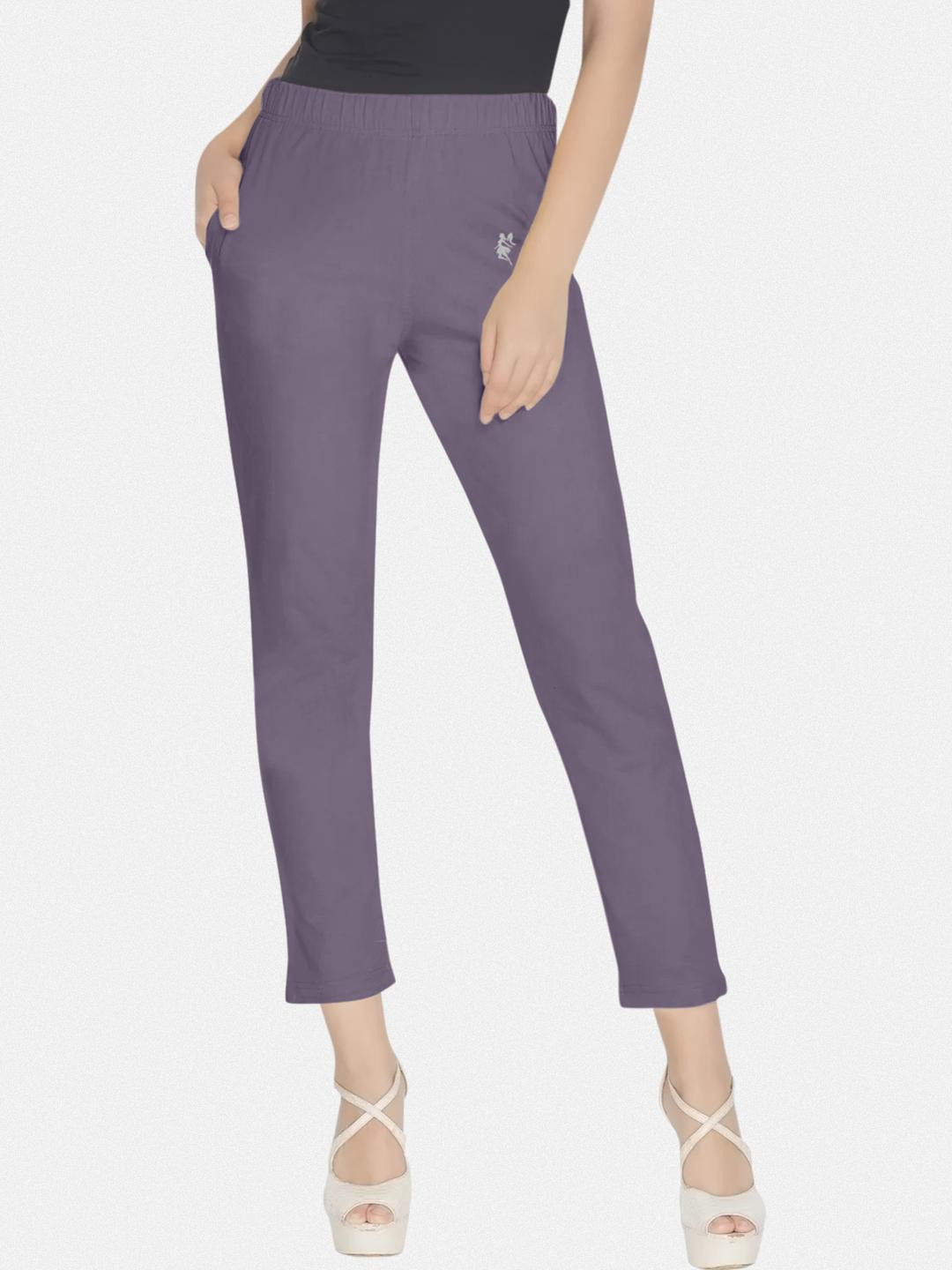 POOJA RAGENEE Solid Cotton Leggings
