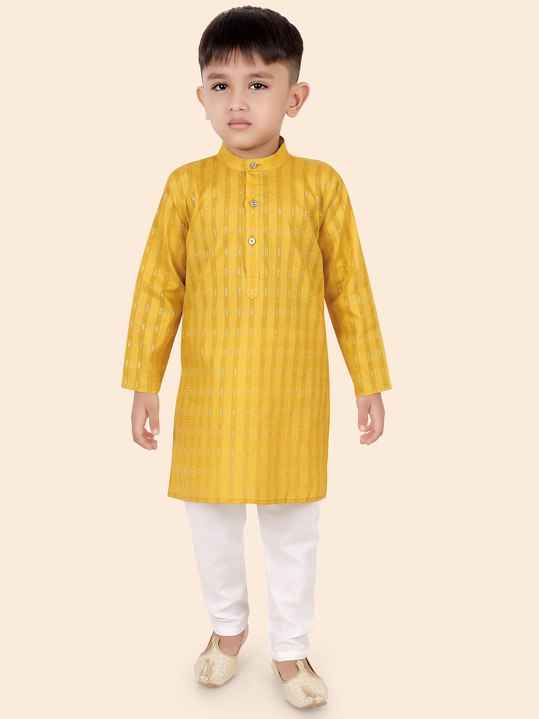 Ethniks Neu-Ron Boys Striped Kurta with Pyjama