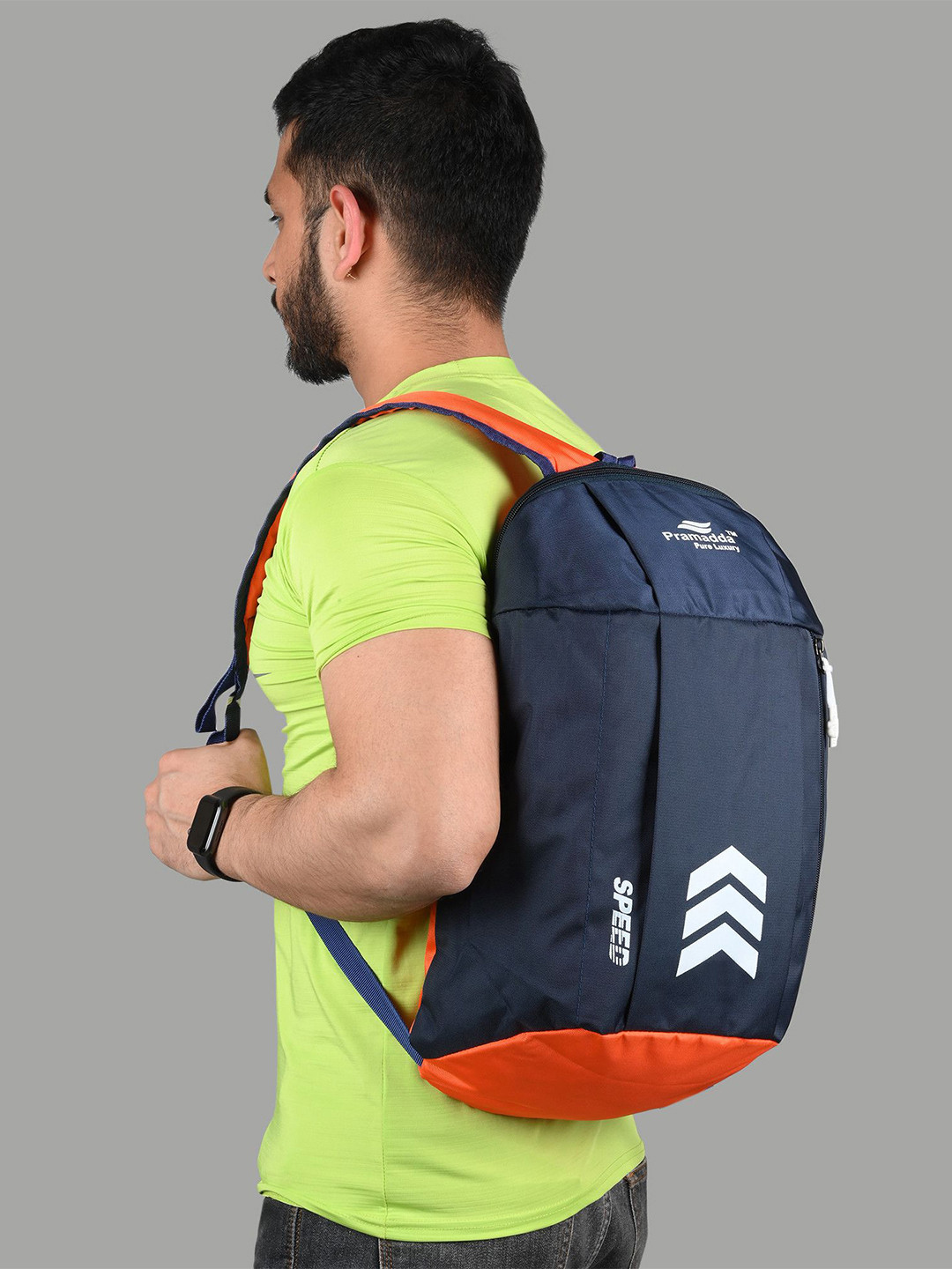 Pramadda Pure Luxury Men Solid Leather Backpack