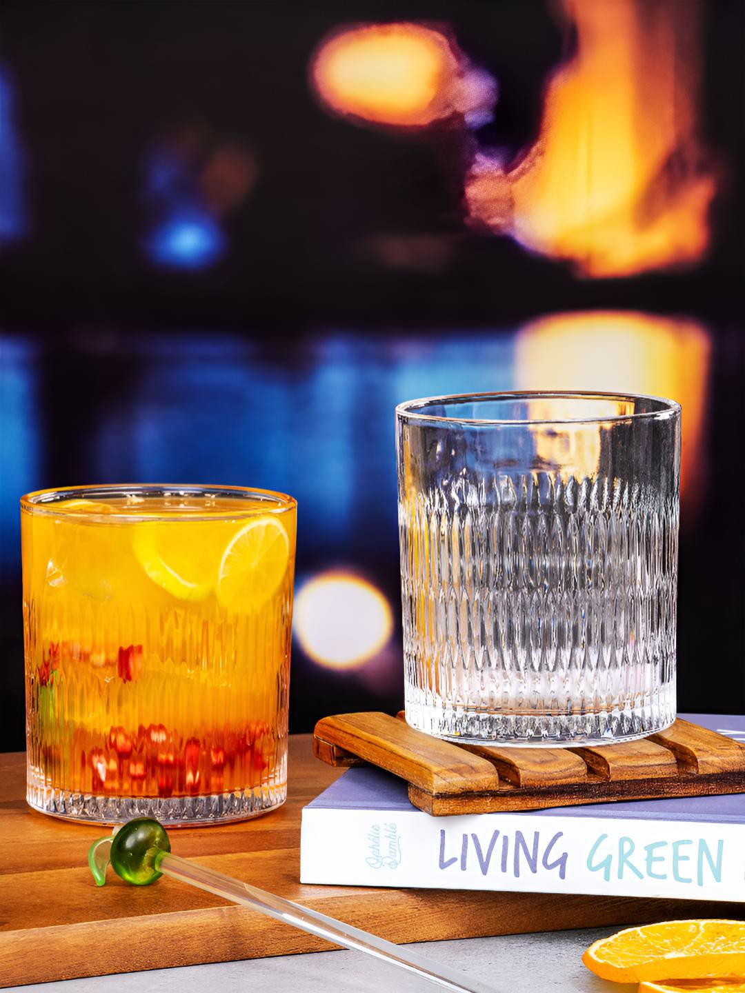 Roxx Transparent 6 Pieces Dishwasher Safe Water Glasses 320ml