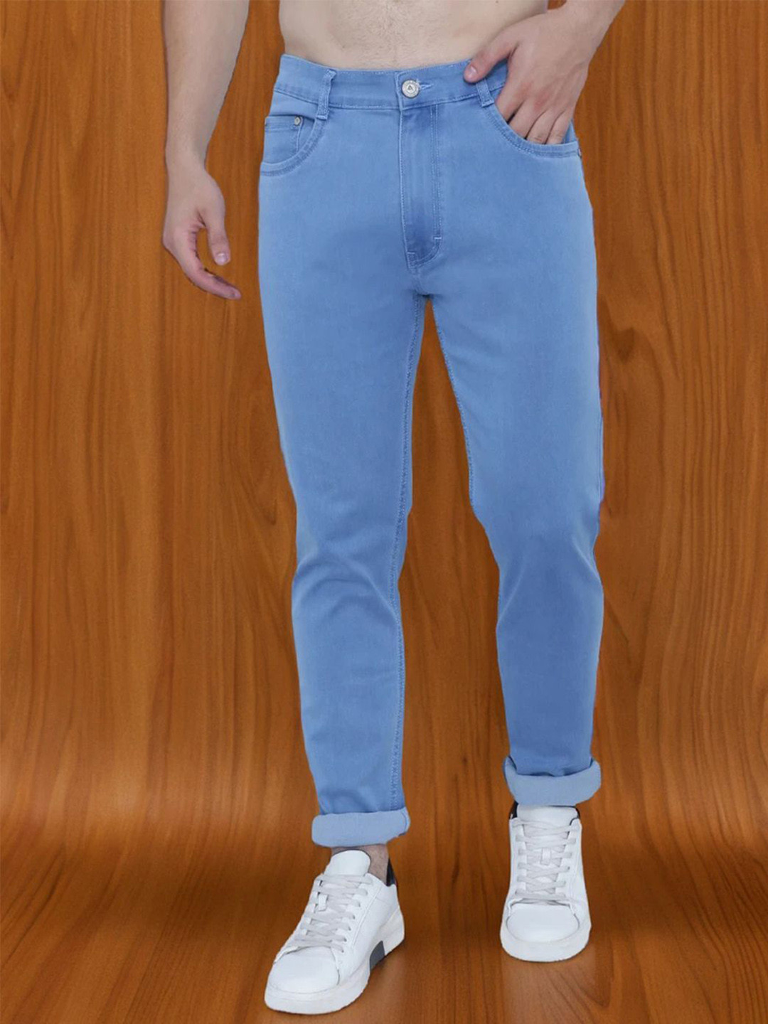 AWACK Men Regular Fit High-Rise Stretchable Jeans