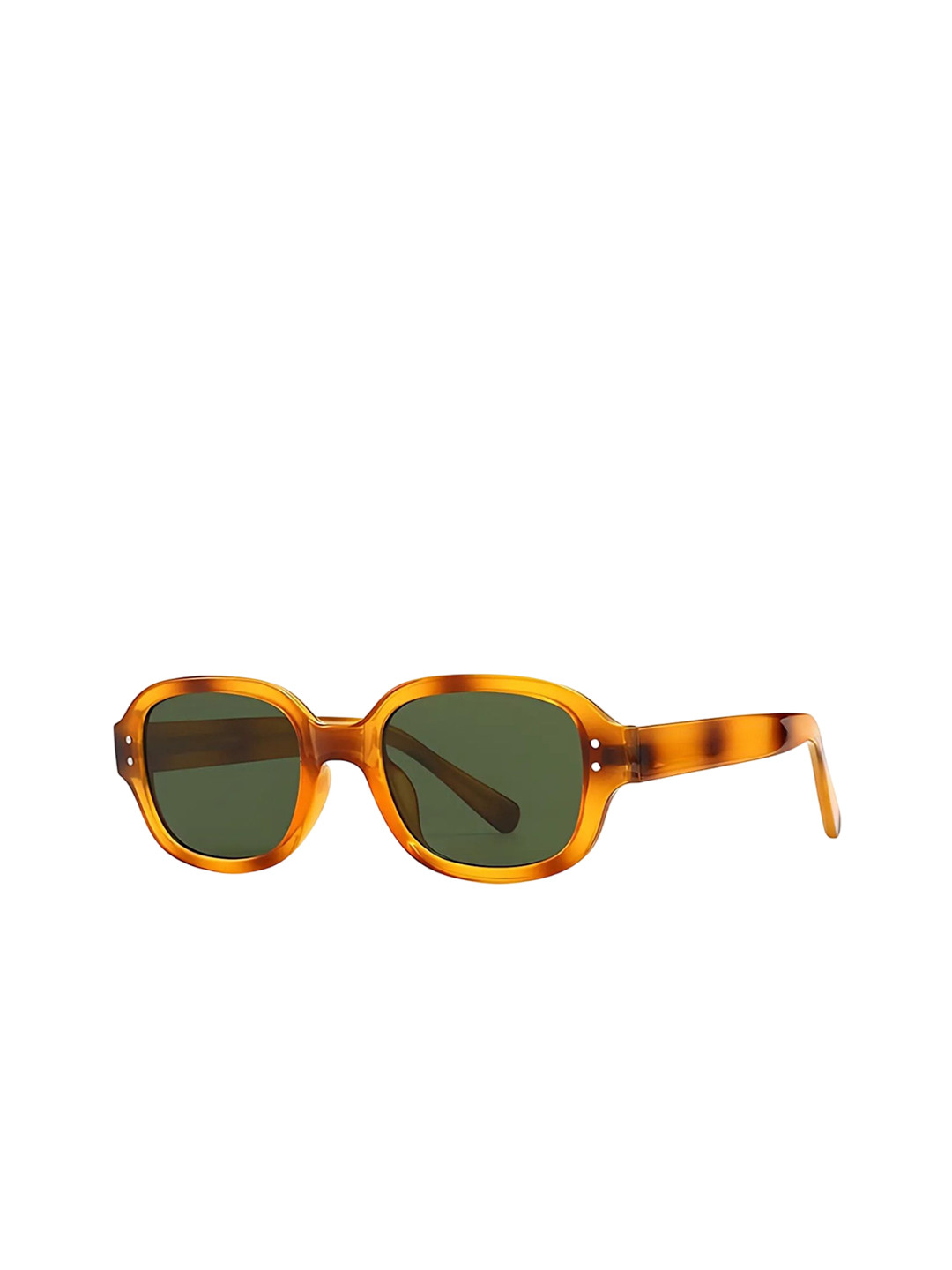 4Flaunt Dotted Series Retro Unisex Rectangle Sunglasses 4F-3674SG-YLWDEMI