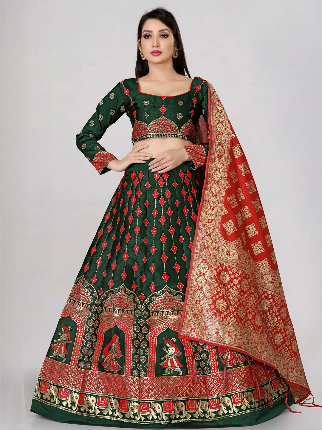 Mr Y Women Silk Lehenga Choli