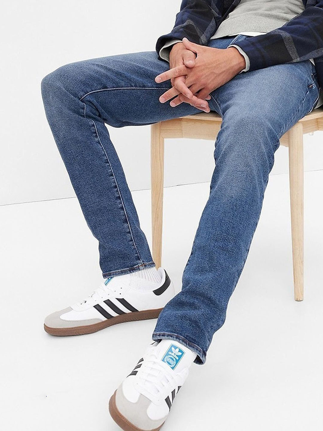 GAP Men Skinny-Fit Mid-Wash Jeans