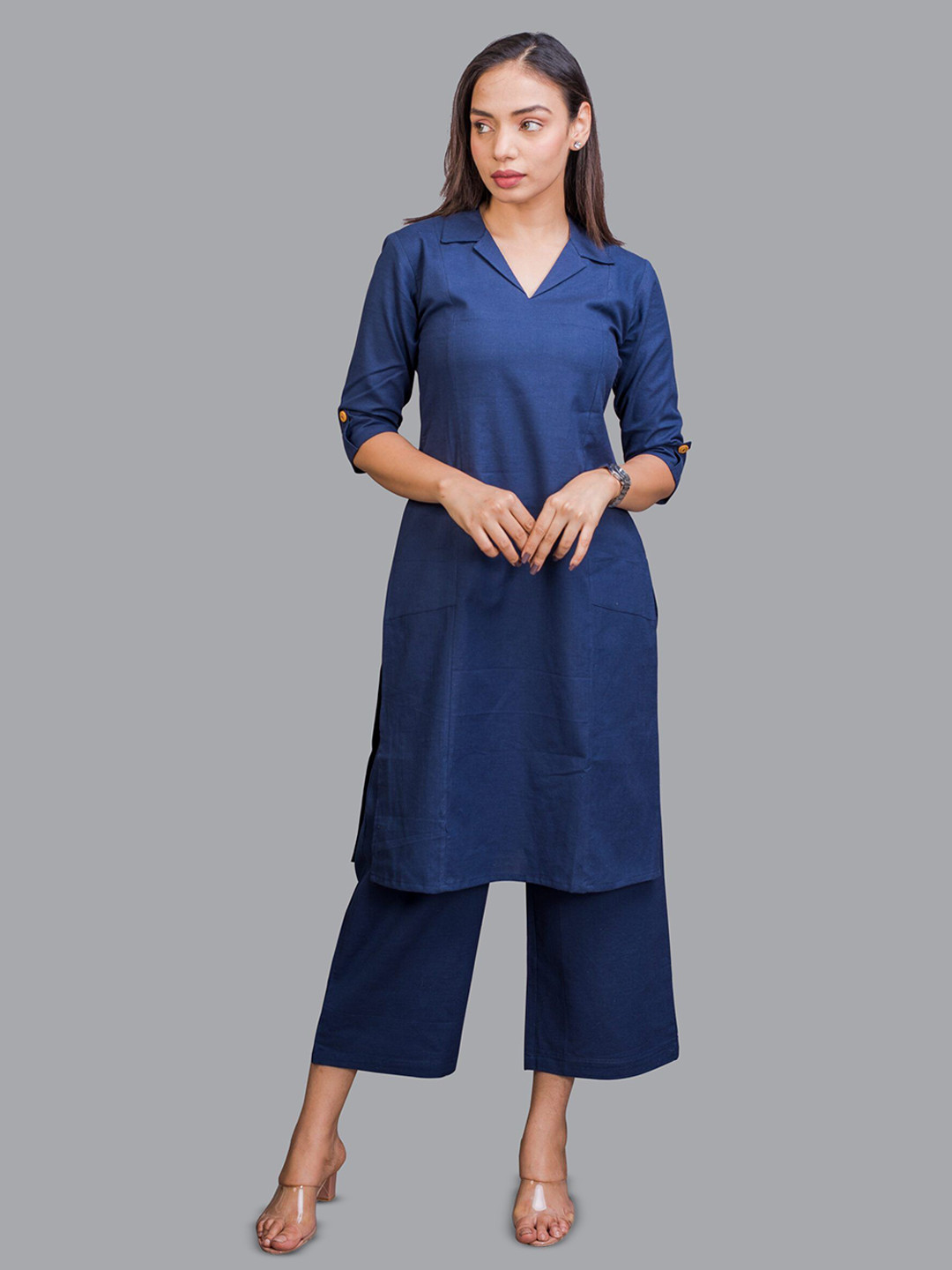 Vivika Women Solid Daily Pathani Kurta