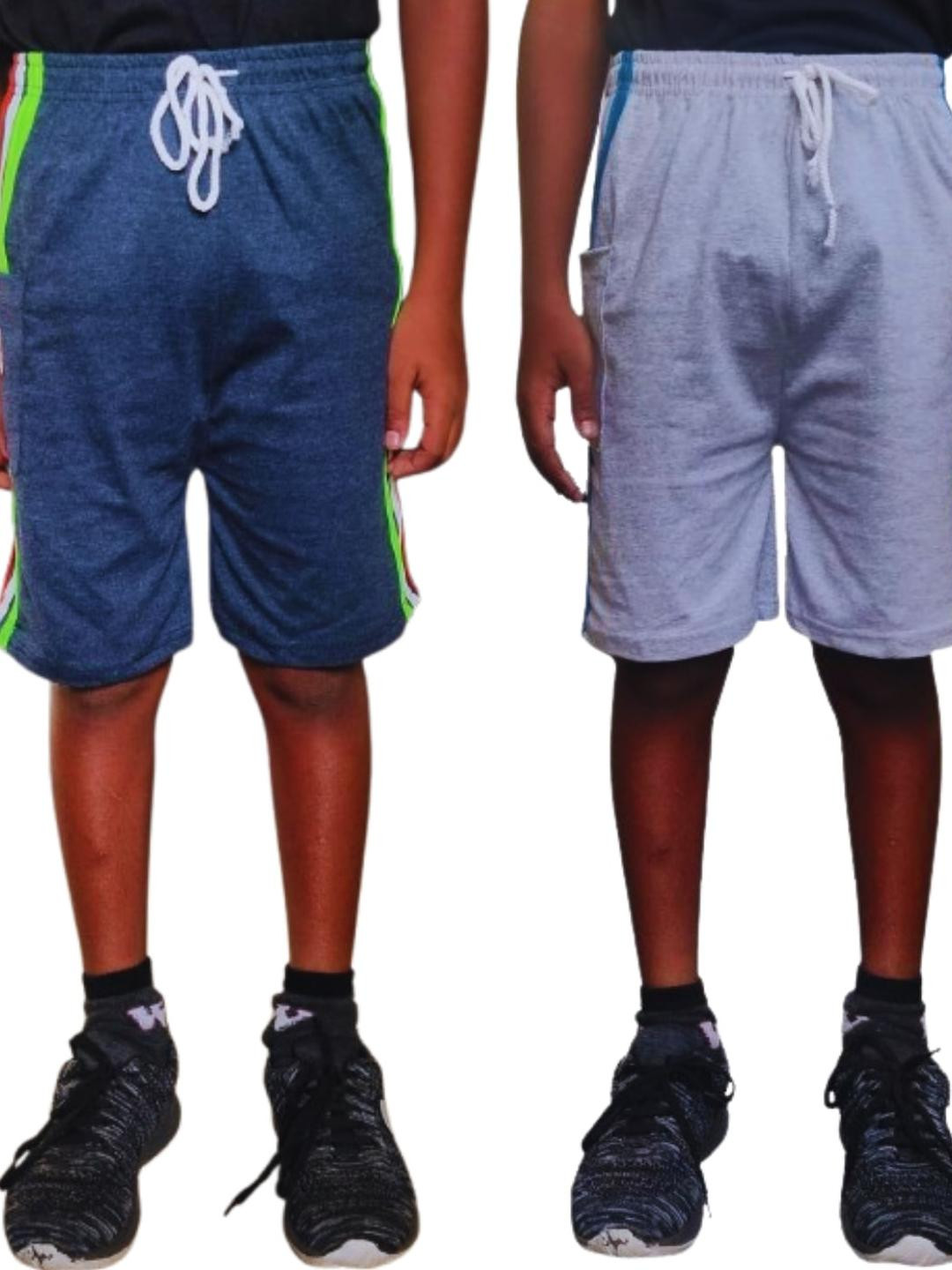 LAKSIMA Grey Cotton Shorts