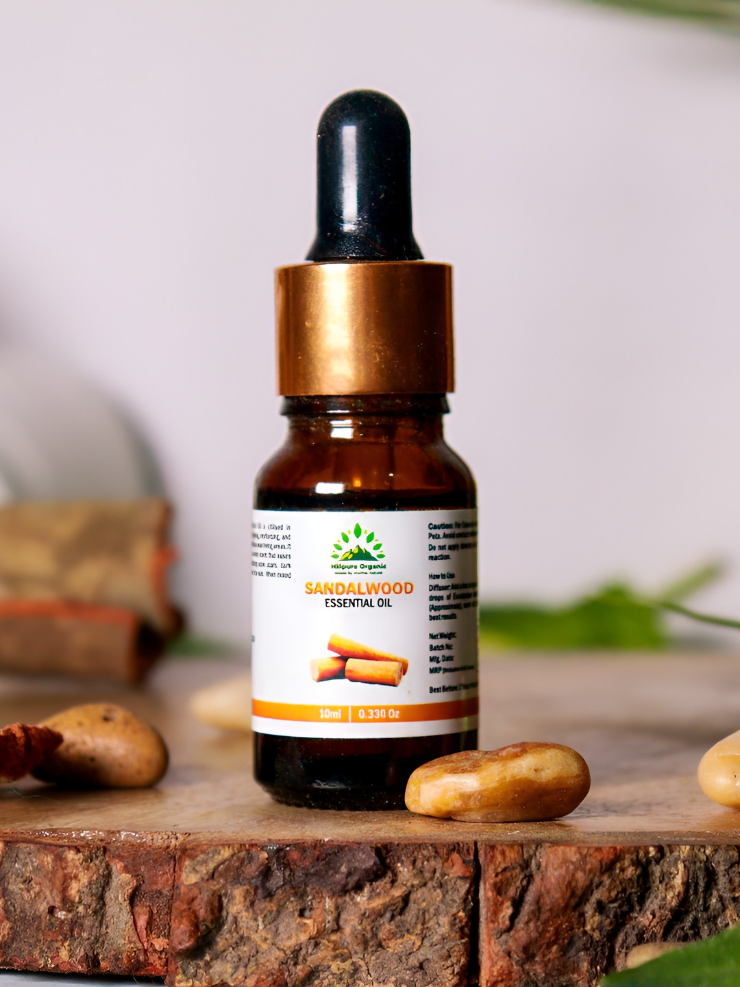 Hillpure Organic Sandalwood Pure & Natural Essential Oil - 10 ml