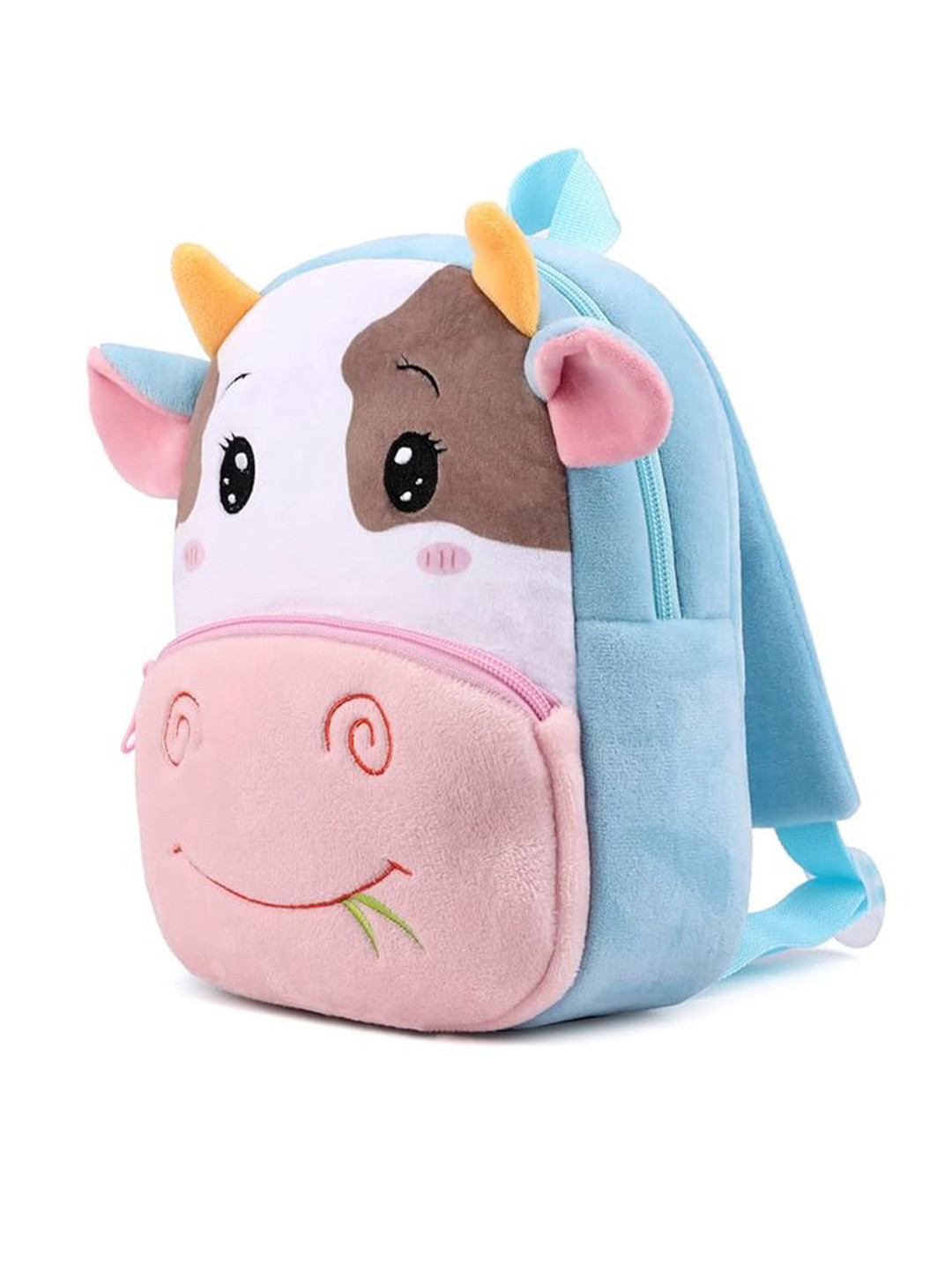 Gustave Kids Cartoon Plush Cattle Graphic Backpack