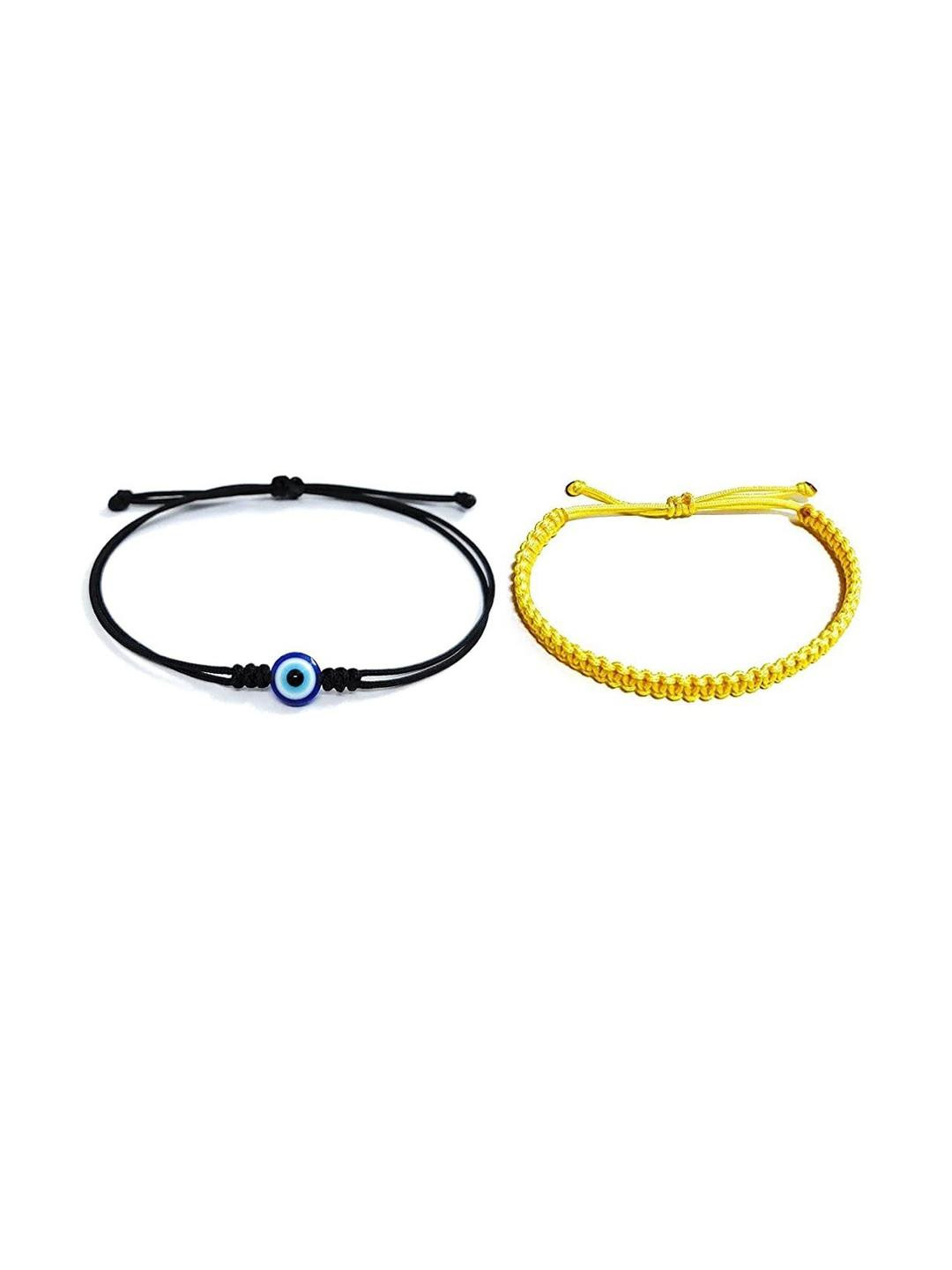 QNAM Yellow Fabric Bracelet
