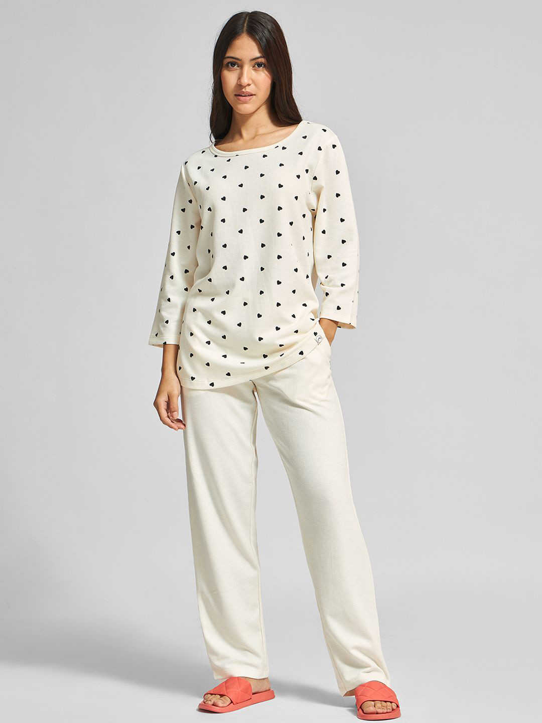 URBAN ADVENTURE Women Printed Cotton Round Neck Night suit