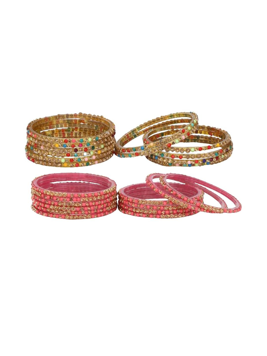 1ST TIME Multi-Coloured Traditional Bangles Set