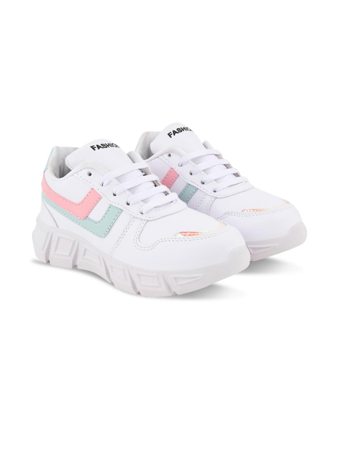 COGS Pink Synthetic Leather Casual Shoes