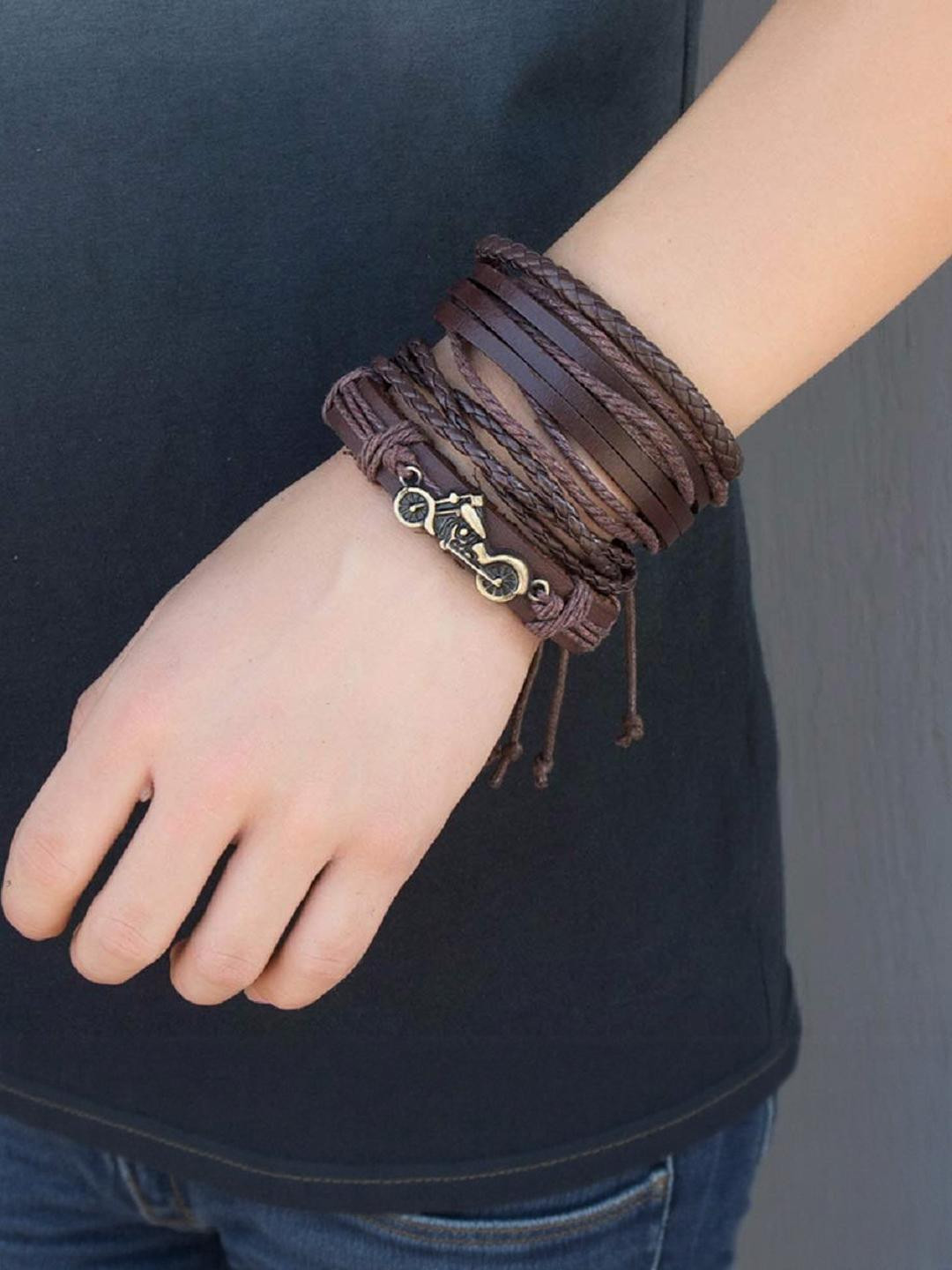 Vientiq Brown Leather Bracelet