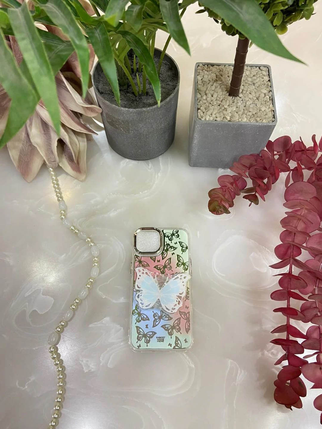 CASE CREATION 3D Butterfly iPhone 13 Bumper Case Mobile Accessories
