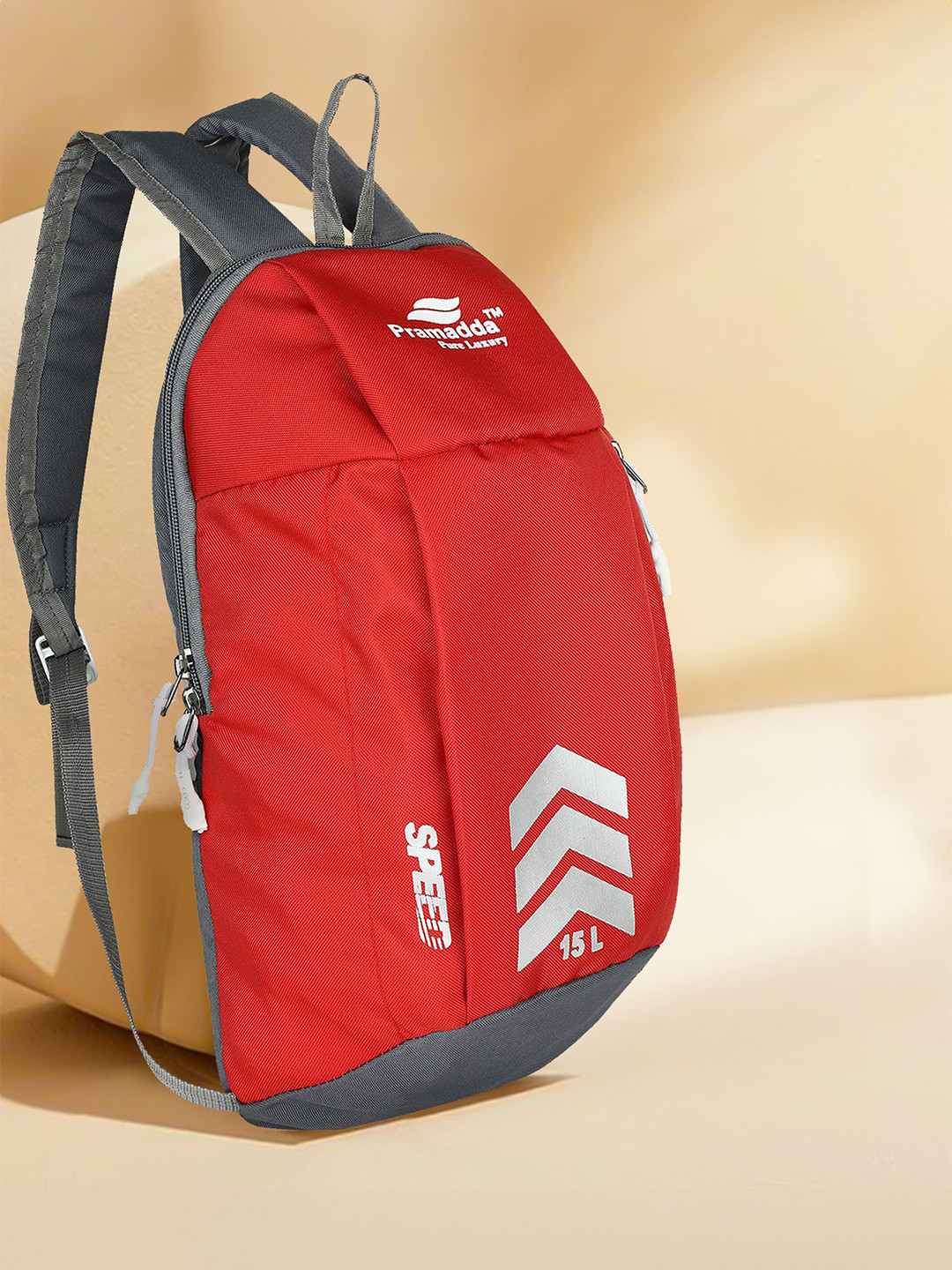 Pramadda Pure Luxury Brand Logo Printed Backpack