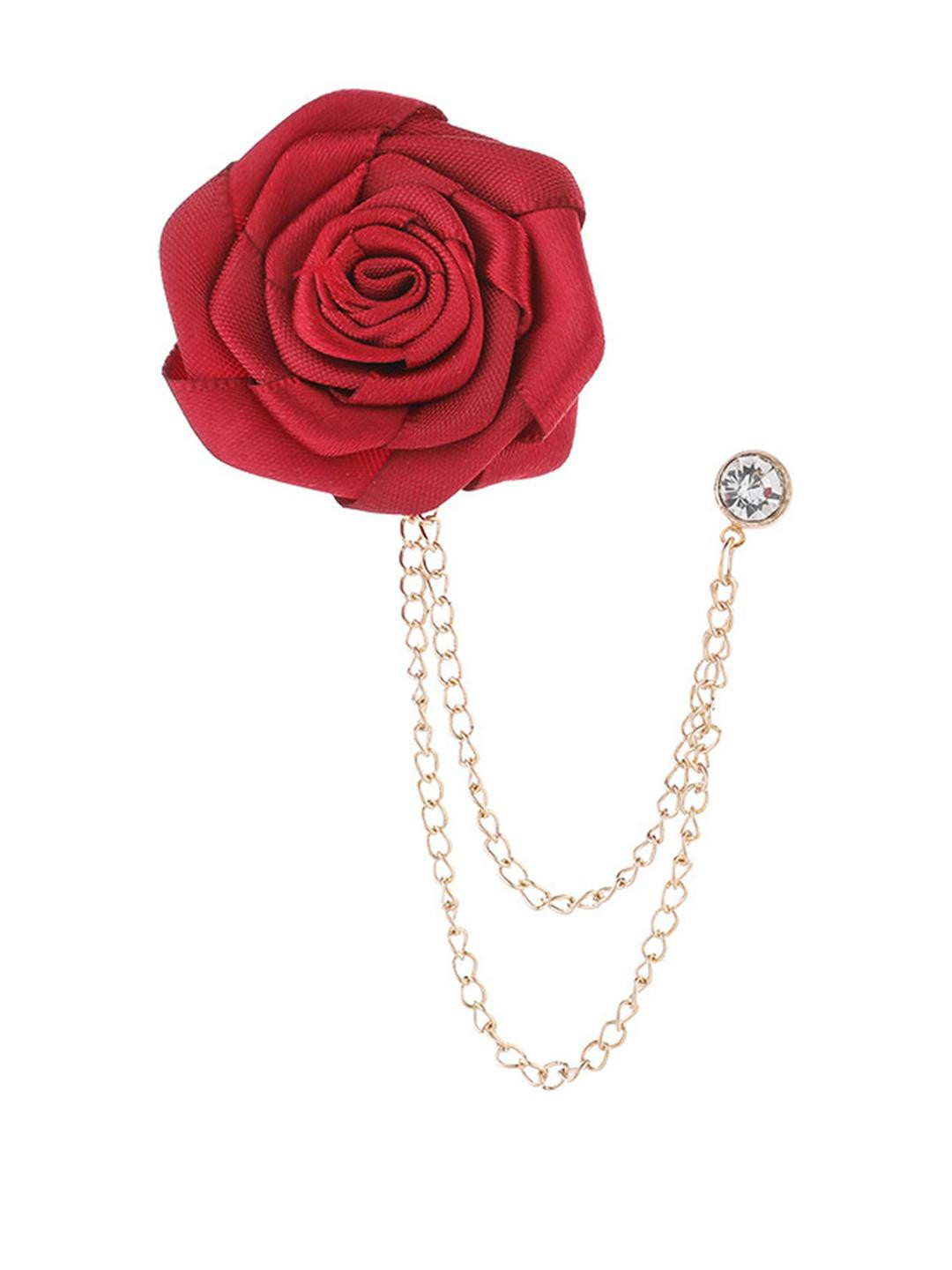 GEHNEY Joy of Jewels Metal Red Brooch