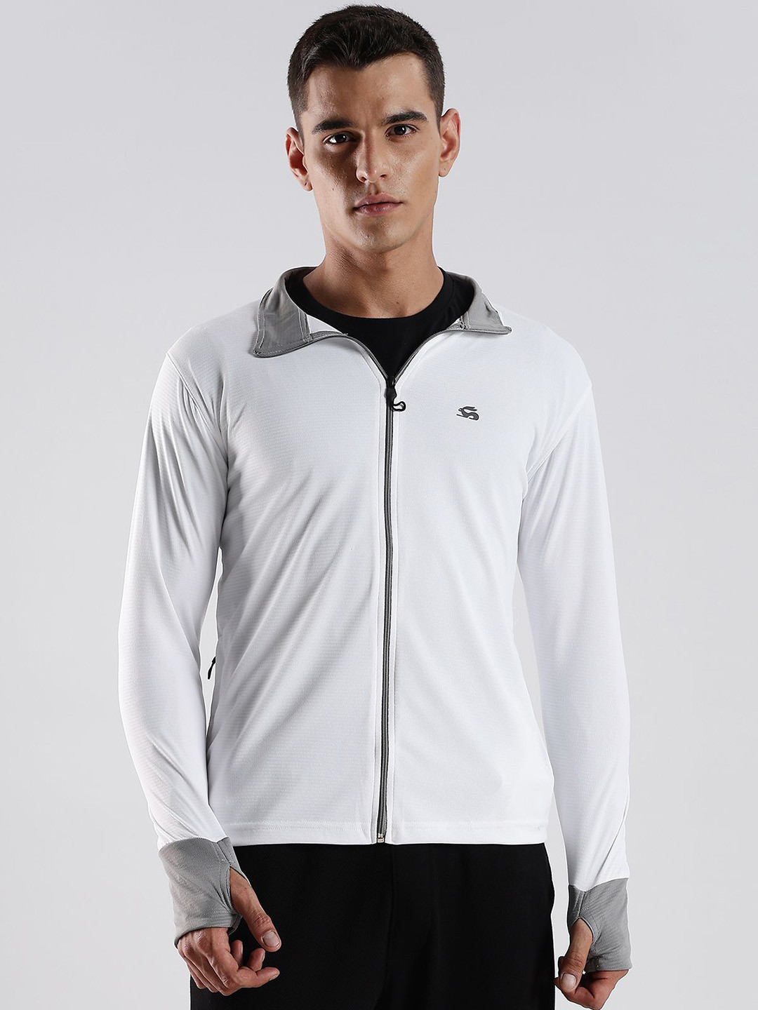 ADRO Mock Collar UV Sun Advanced Protection Running Lightweight Sporty Jacket