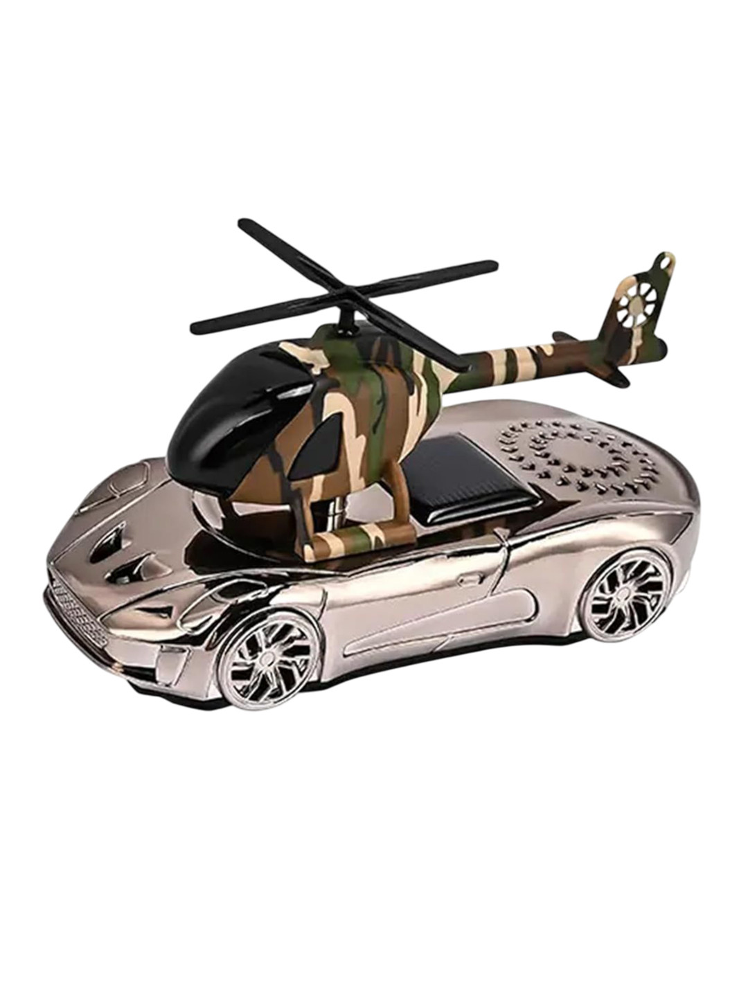 AUGEN Solar Car Helicopter Design Rotating Car Air Freshener