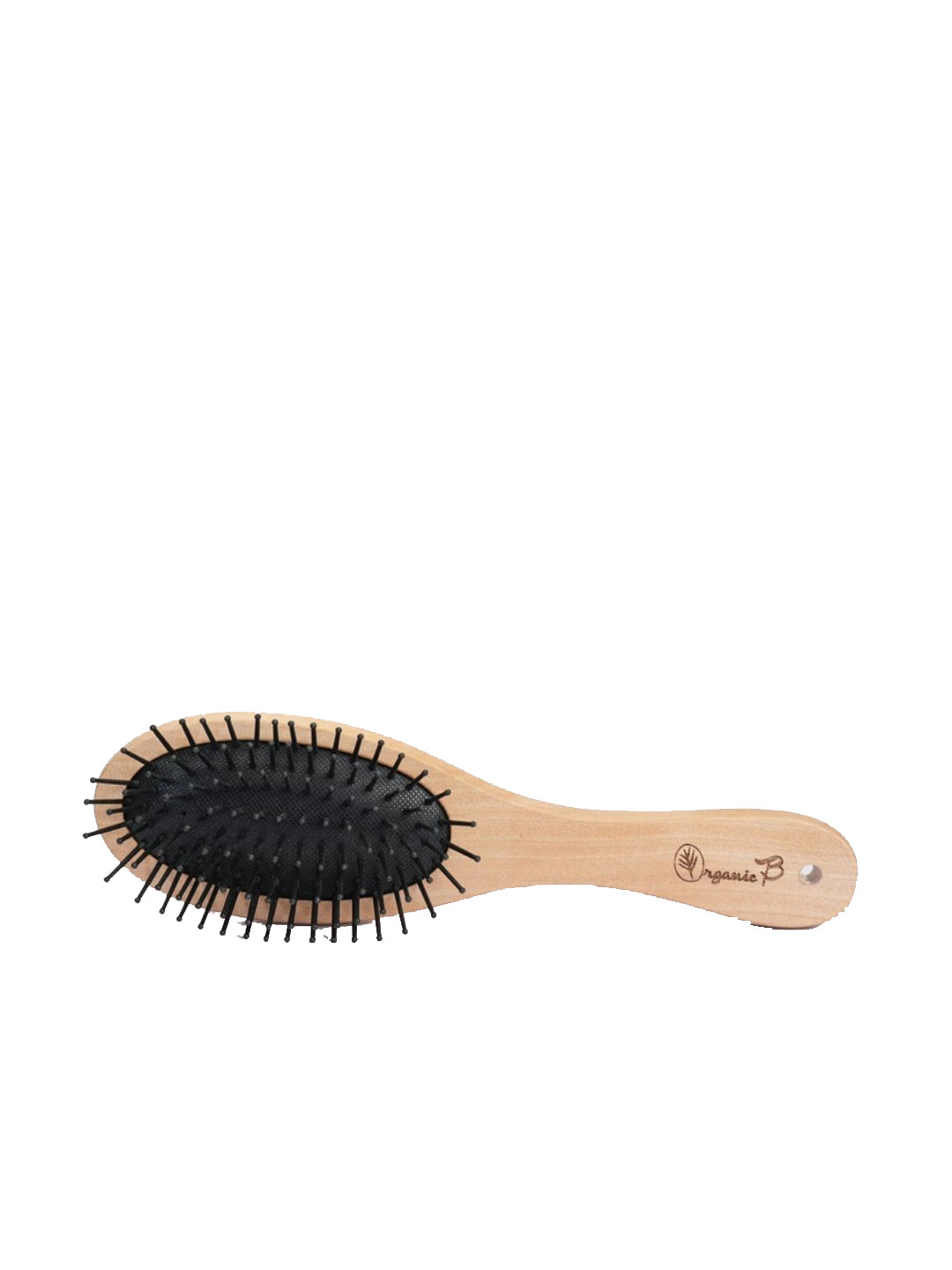 Organic B Oval Paddle Hair Brush - Brown