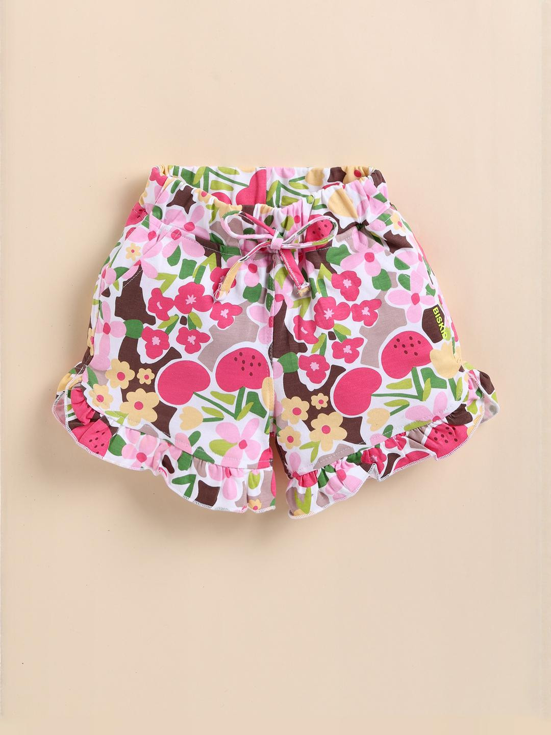Biskid Pink Cotton Shorts