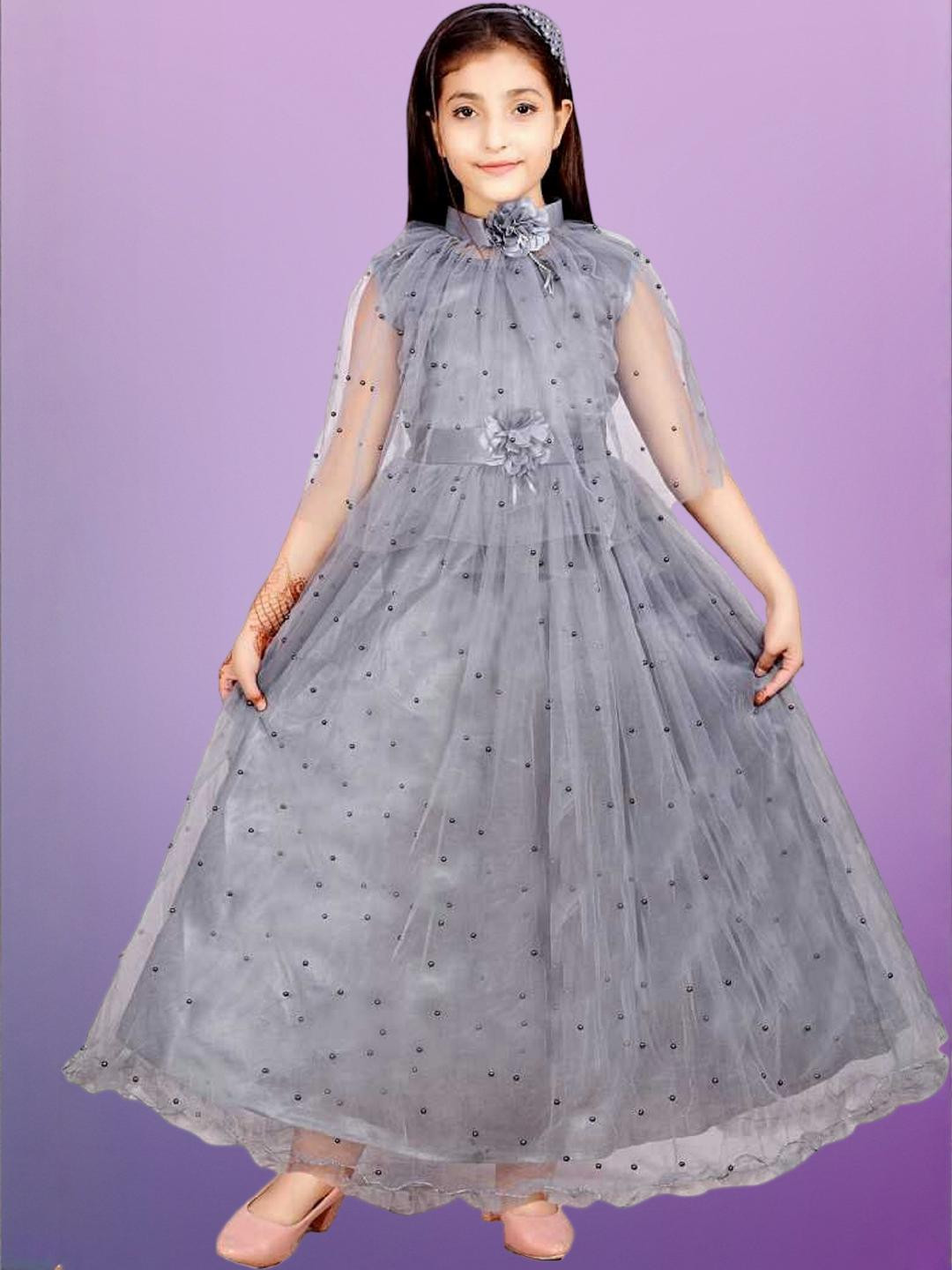 PRENA FASHION Girls Grey Dresses