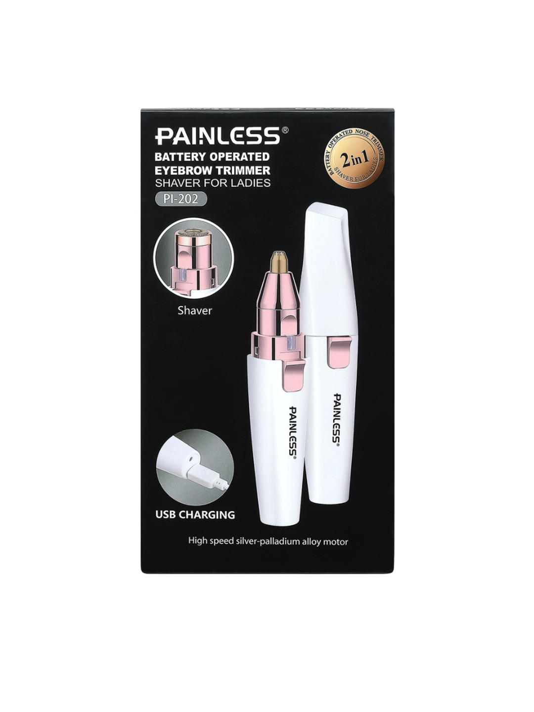 PAINLESS Rechargeable Portable Eyebrow Trimmer