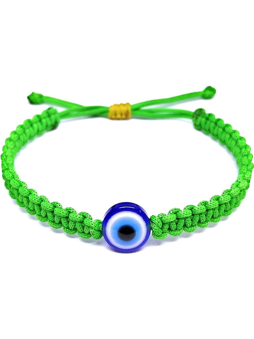 QNAM Green Fabric Bracelet