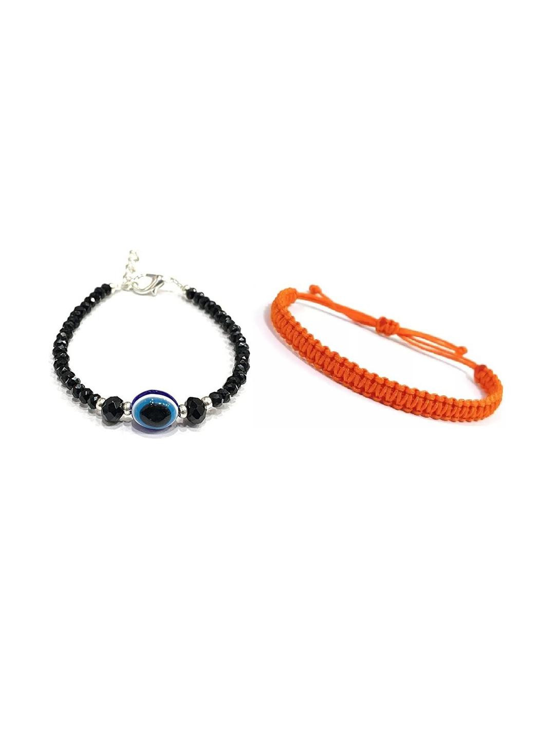 QNAM Orange Fabric Bracelet