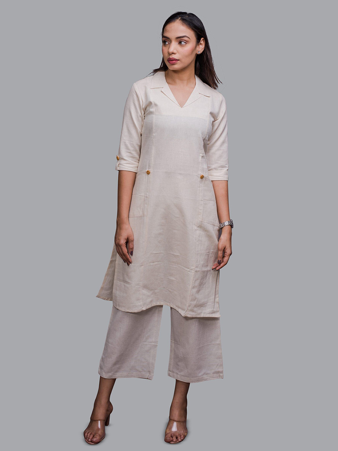 Vivika Women Solid A-Line Kurta
