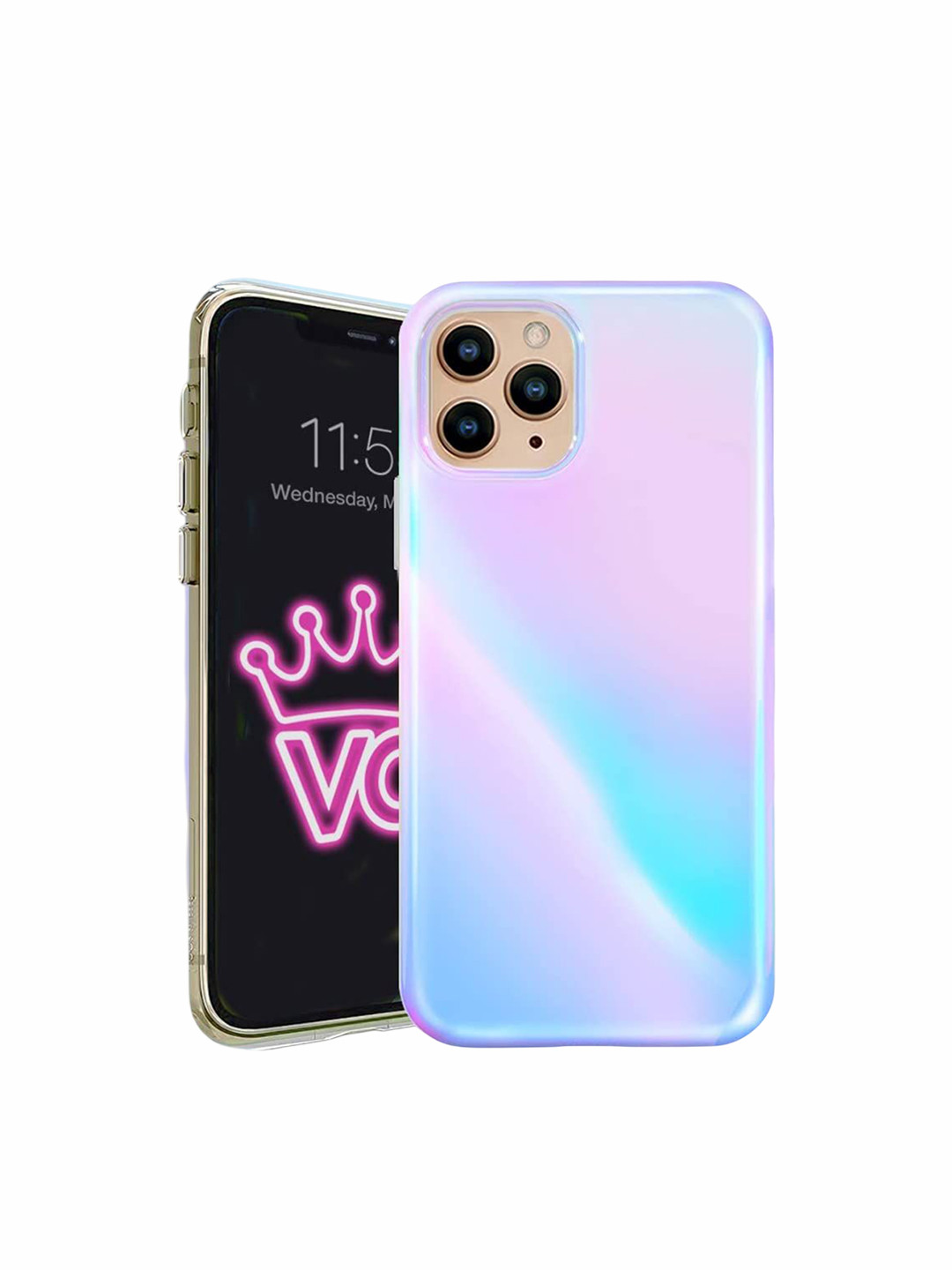 CASE CREATION Holographic Clear iPhone 6 3D Color Changing Bumper Case Mobile Accessories