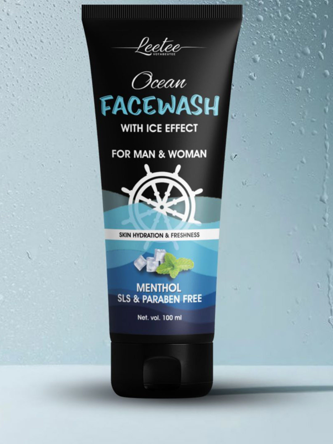 LEETE Ocean Face Wash With Ice Effect - 100 ml