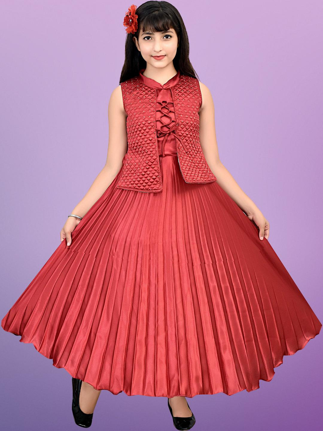 PRENA FASHION Girls Red Dresses