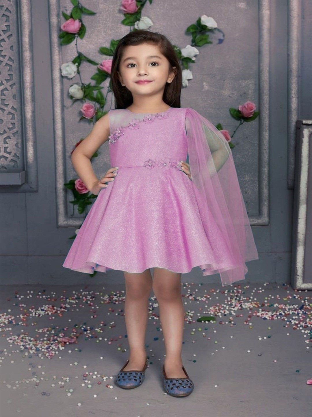 UFB Girls Embellished Fit & Flare Dress