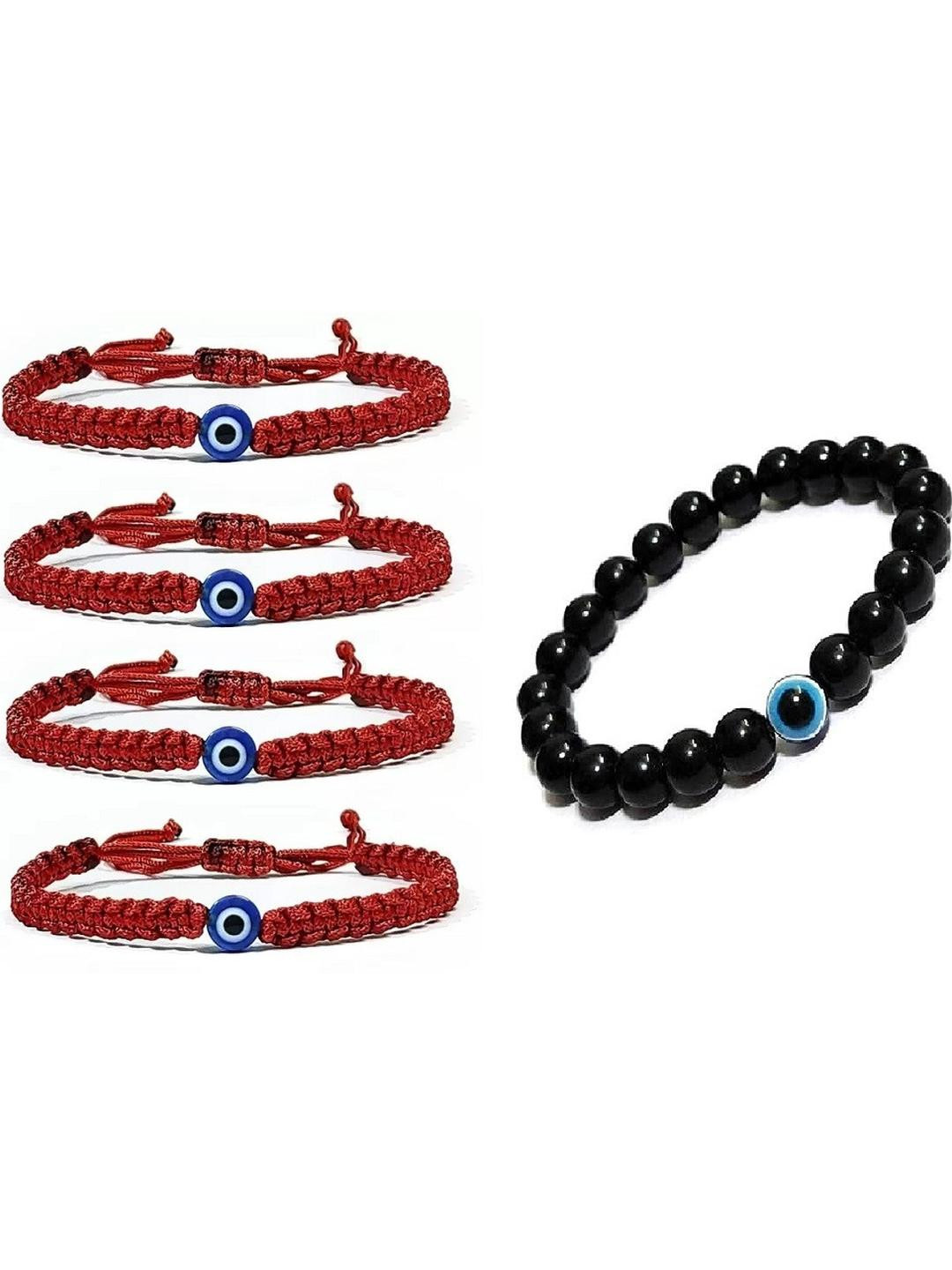 QNAM Maroon Fabric Bracelet