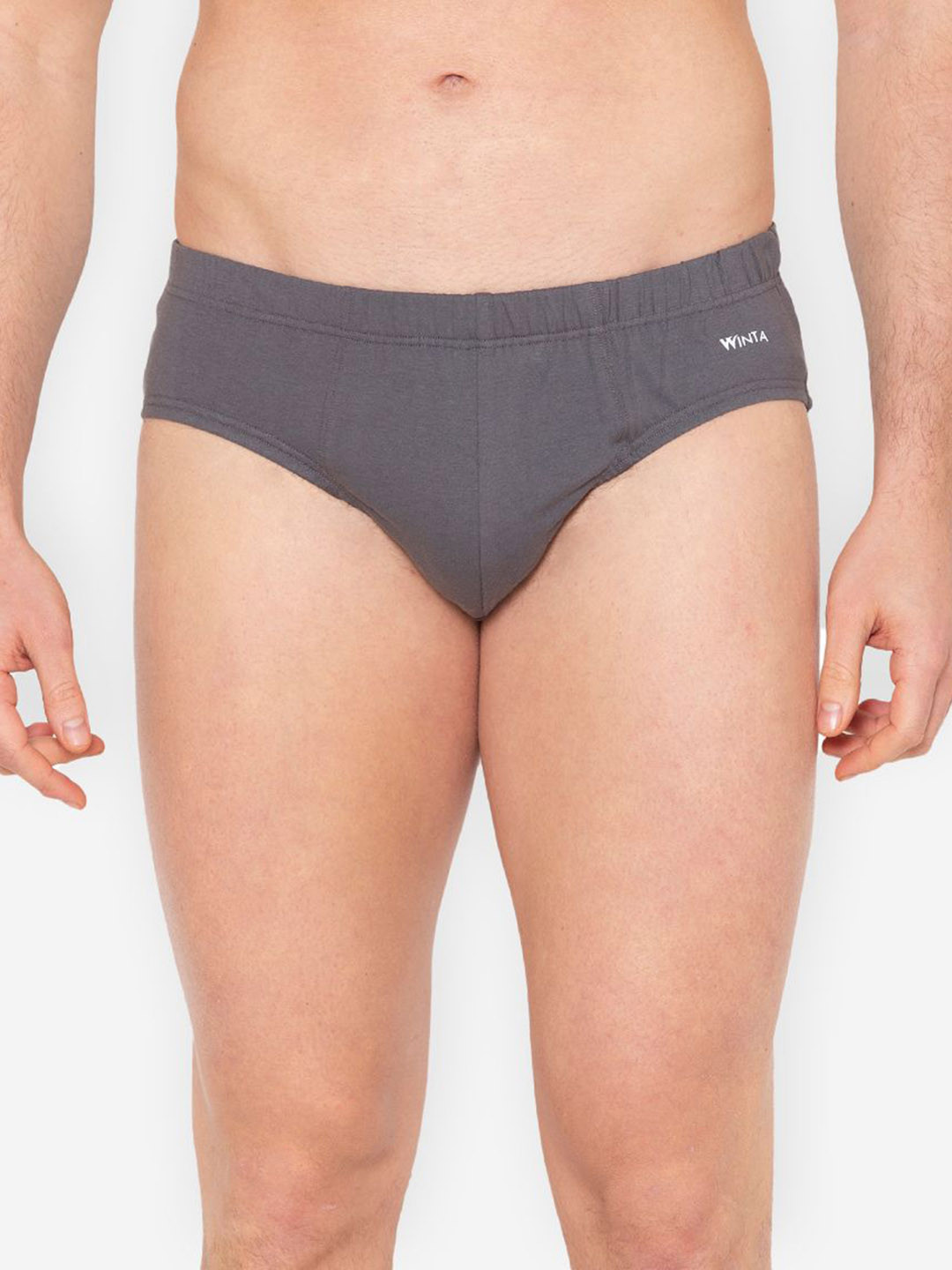 GROVERSONS Paris Beauty Basic Inner Elastic Brief-INNER ELASTIC BRIEF-DARK GREY-S
