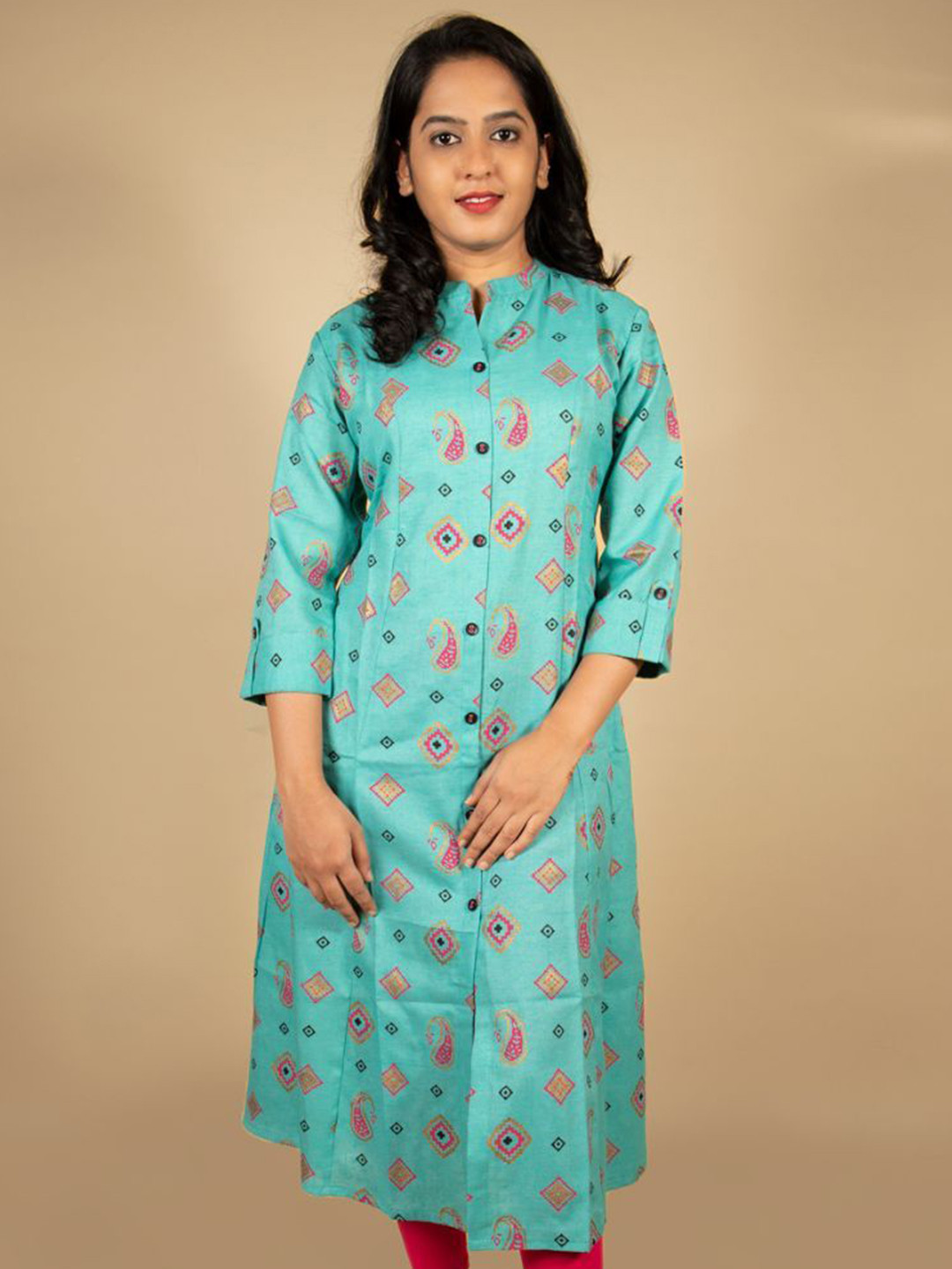 Vivika Women Abstract Printed Daily A-Line Kurta