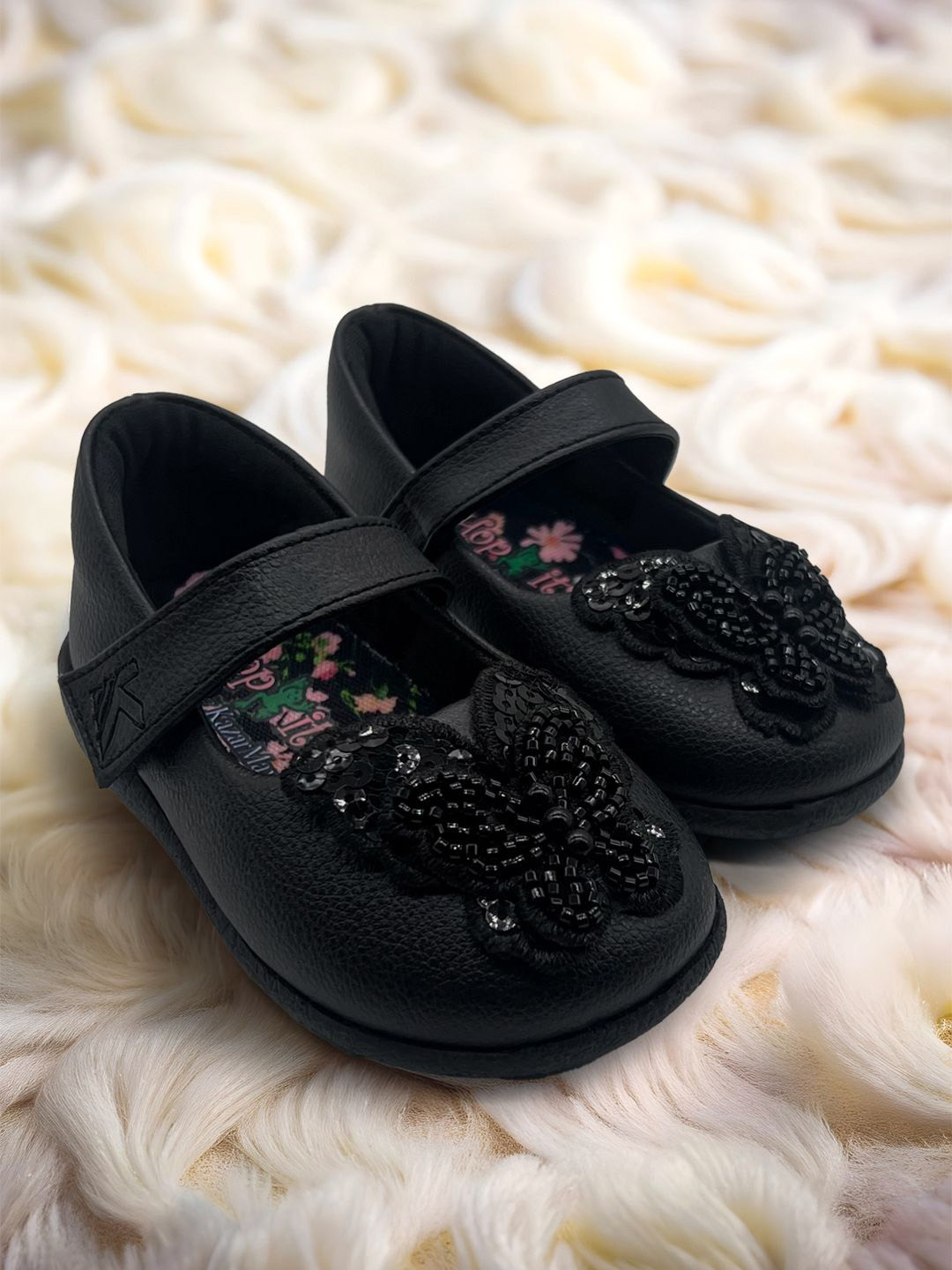 Hopits Infant Girls Butterfly Embellished Mary Janes
