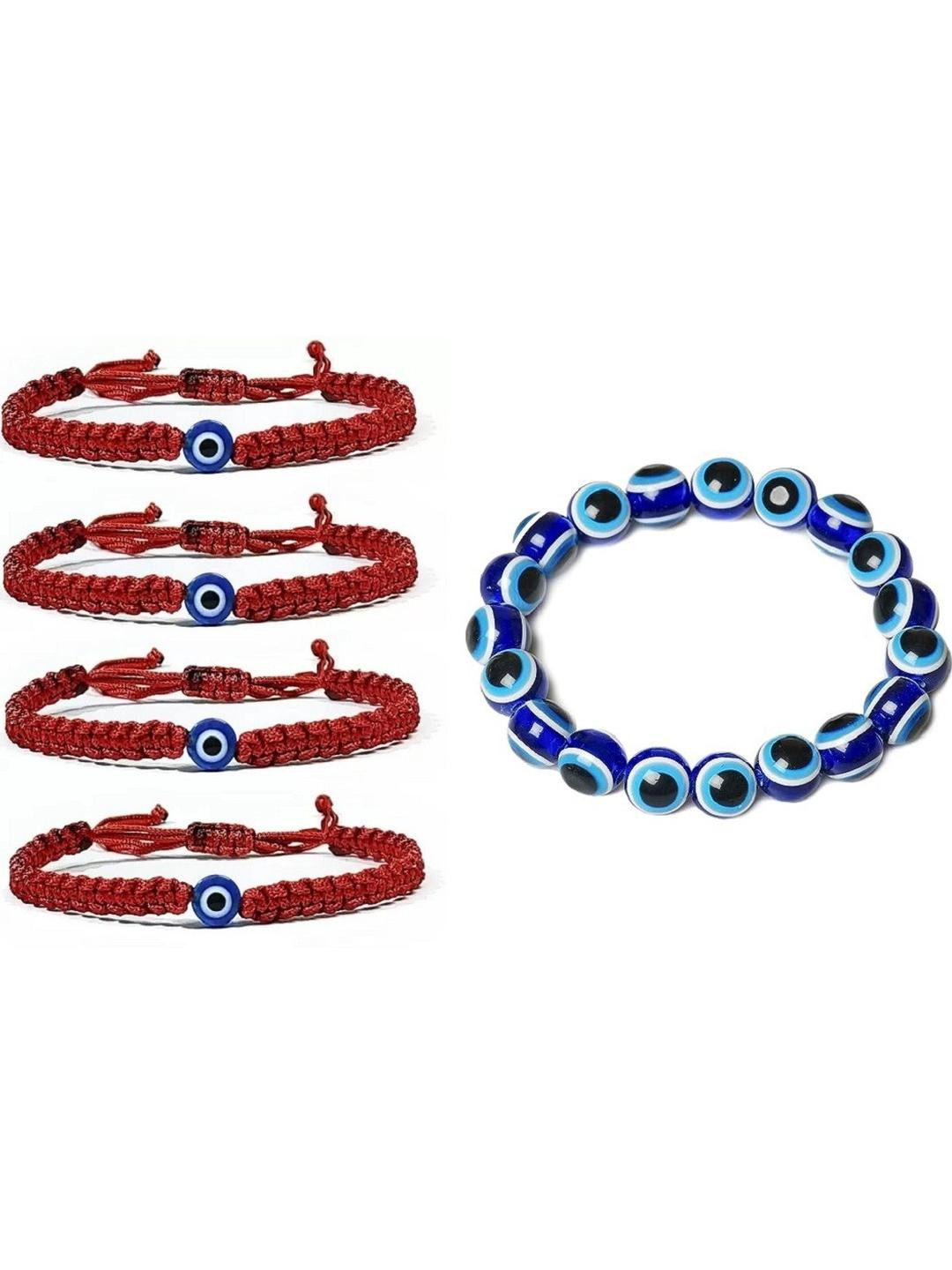 QNAM Maroon Fabric Bracelet