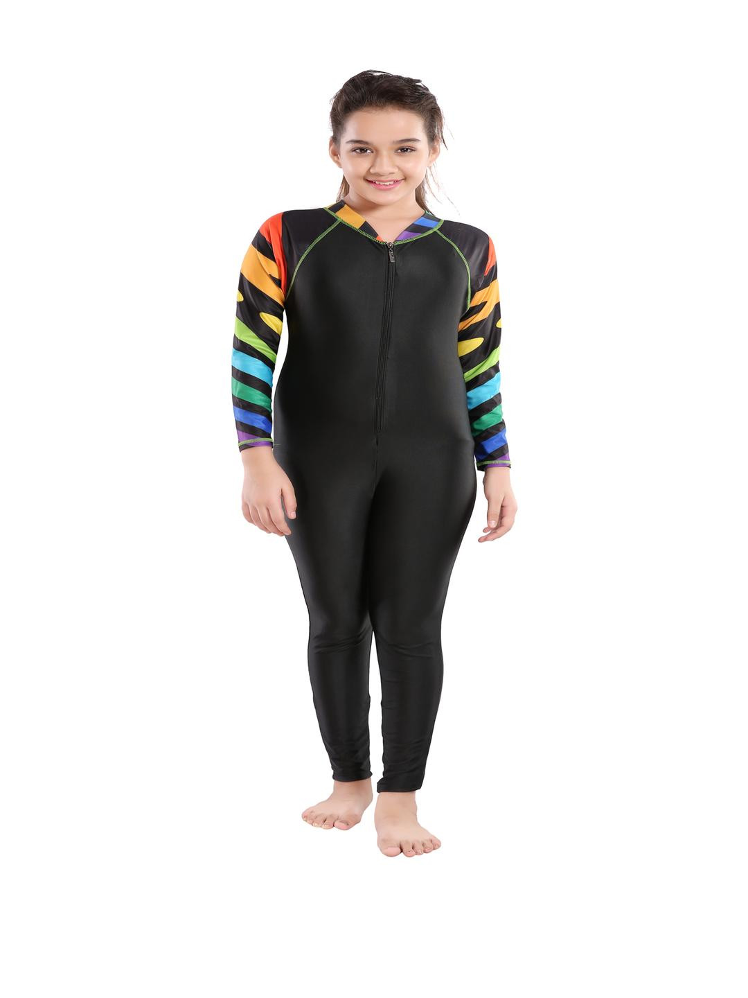 ZIUM Girls Black Swimsuit