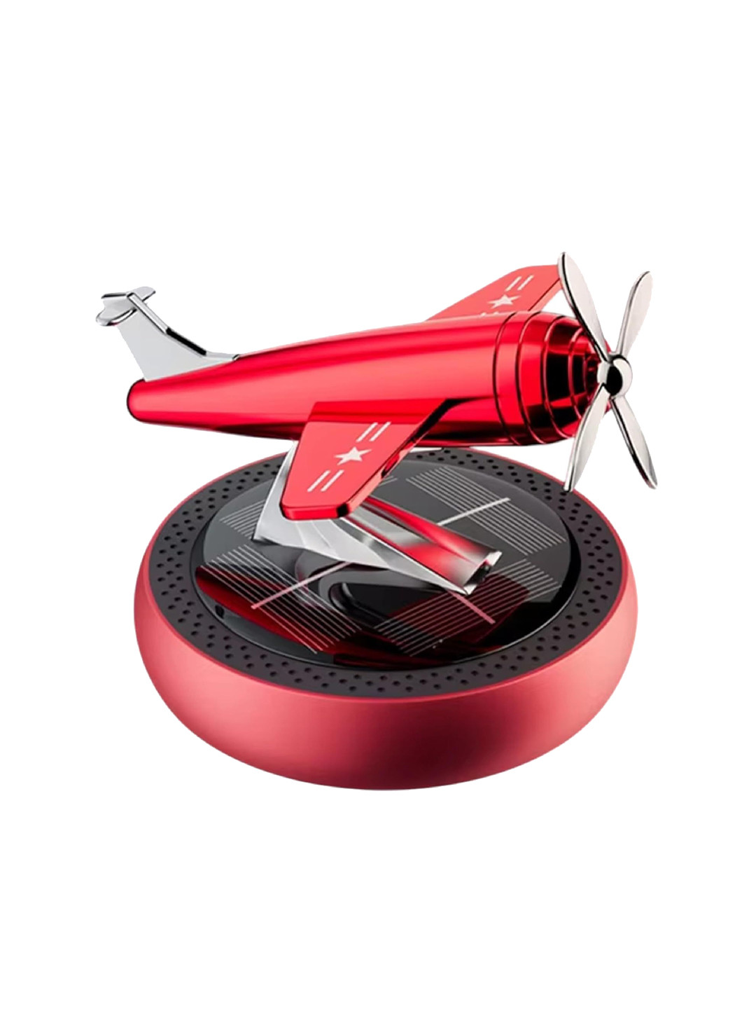 AUGEN Solar Aeroplane Design Rotating Car Air Freshener