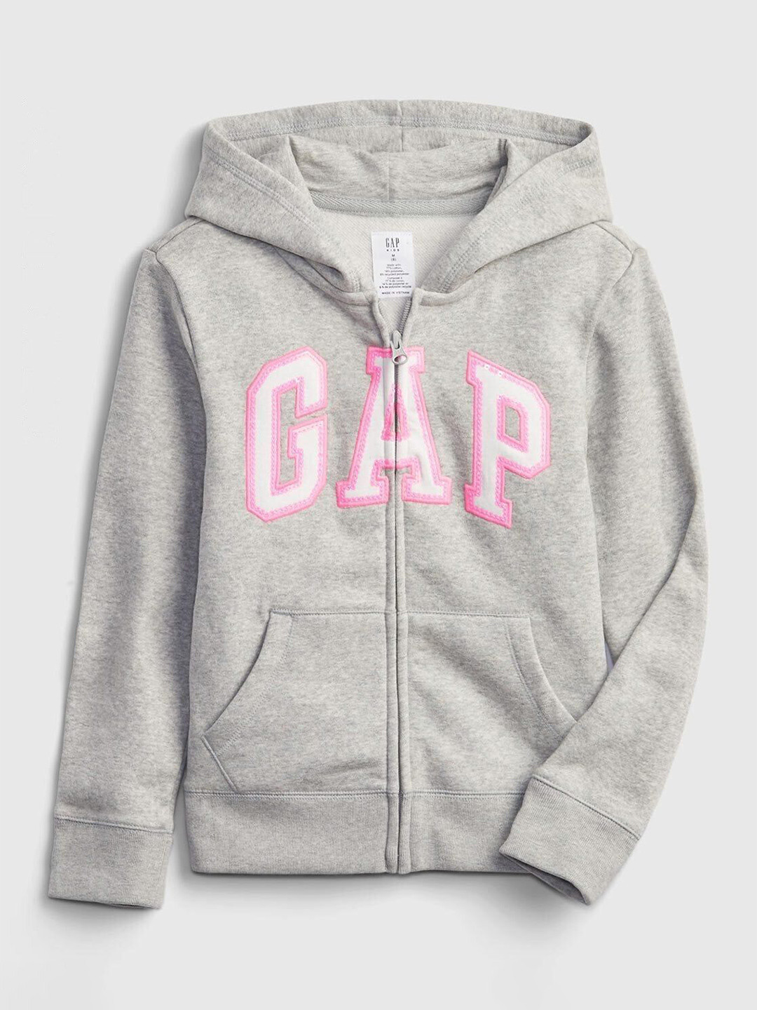 GAP Girls Logo Embroidered Hoodie Long Sleeves Sweatshirts