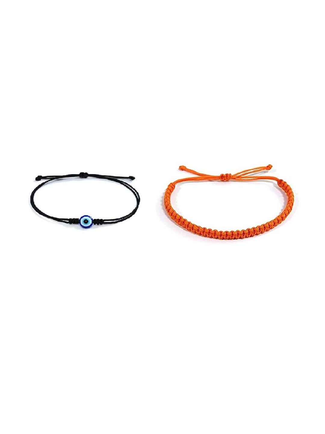 QNAM Orange Fabric Bracelet